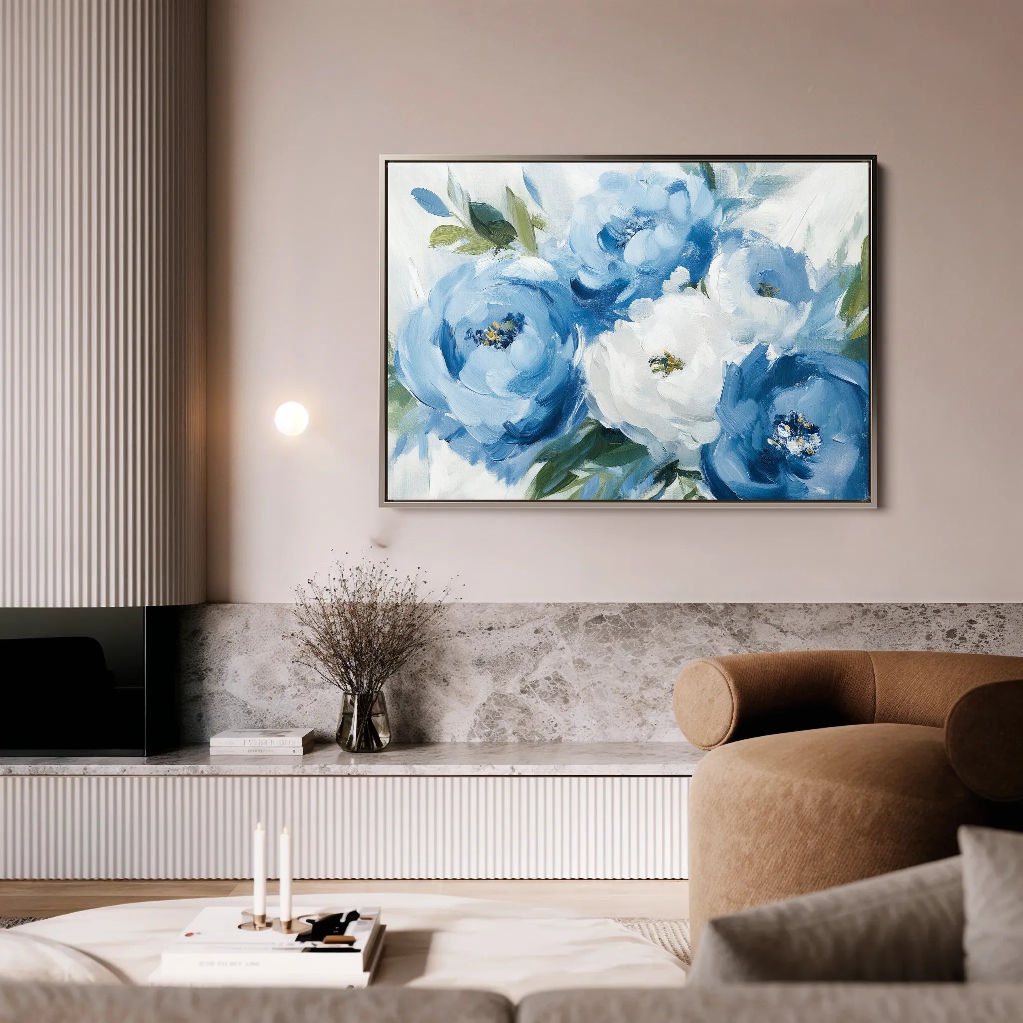 Floral 811 Canvas Art 60 x 40 cm / Black
