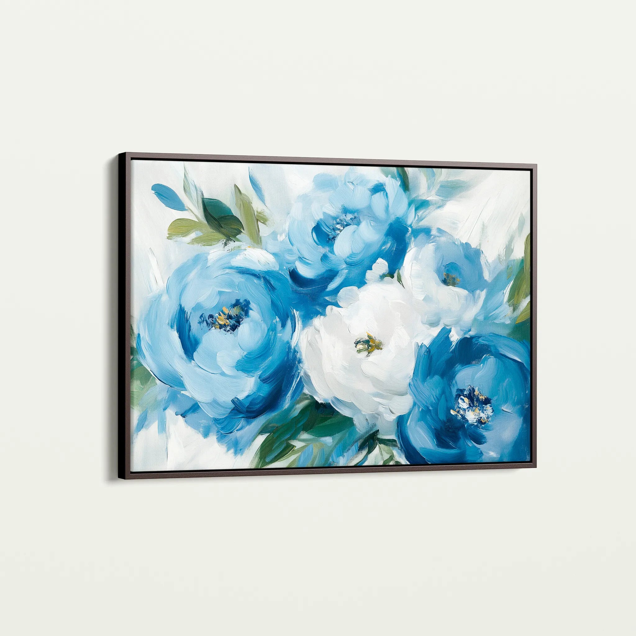 Floral 811 Canvas Art 60 x 40 cm / Black