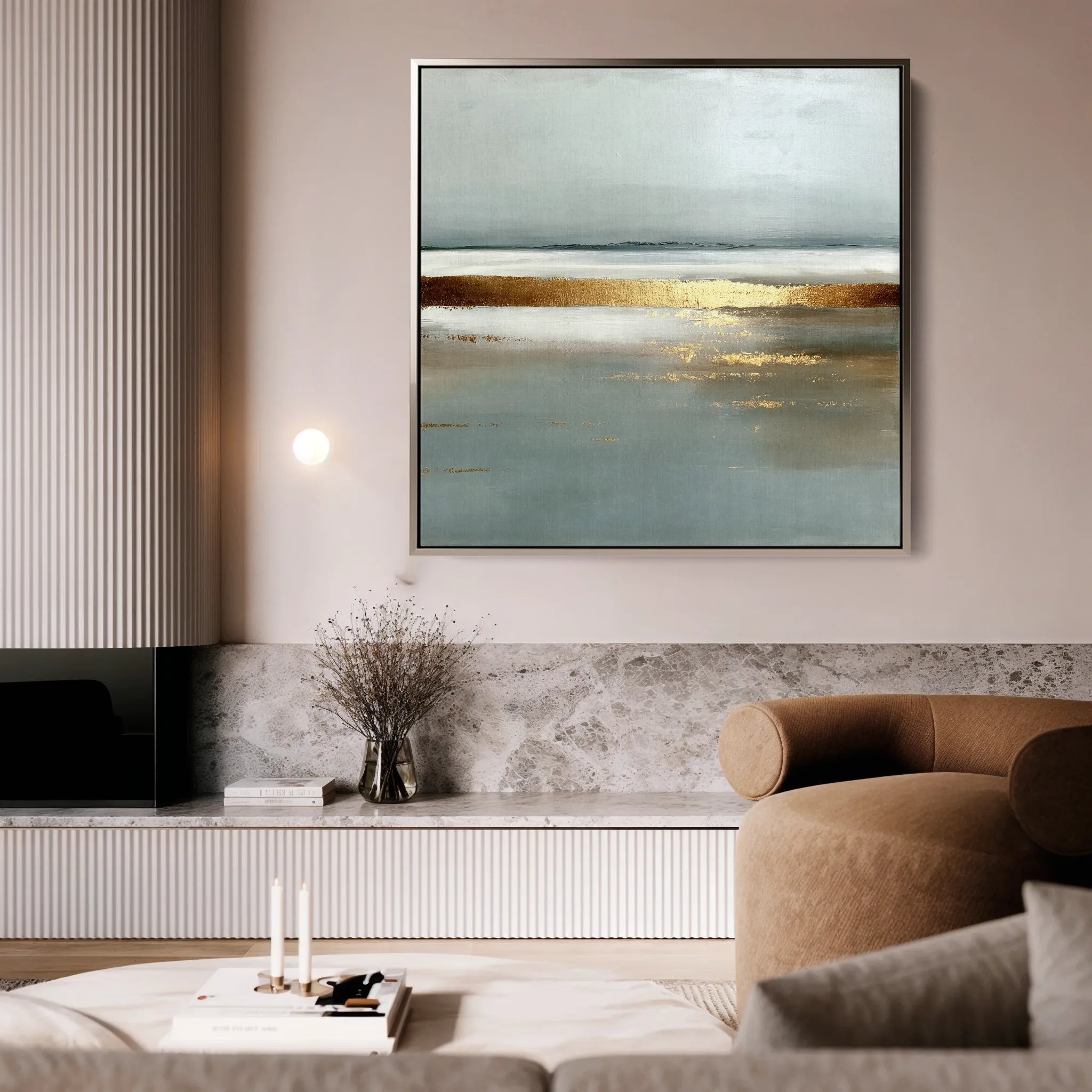 Abstract 813 Canvas Art 60 x 60 cm / Black