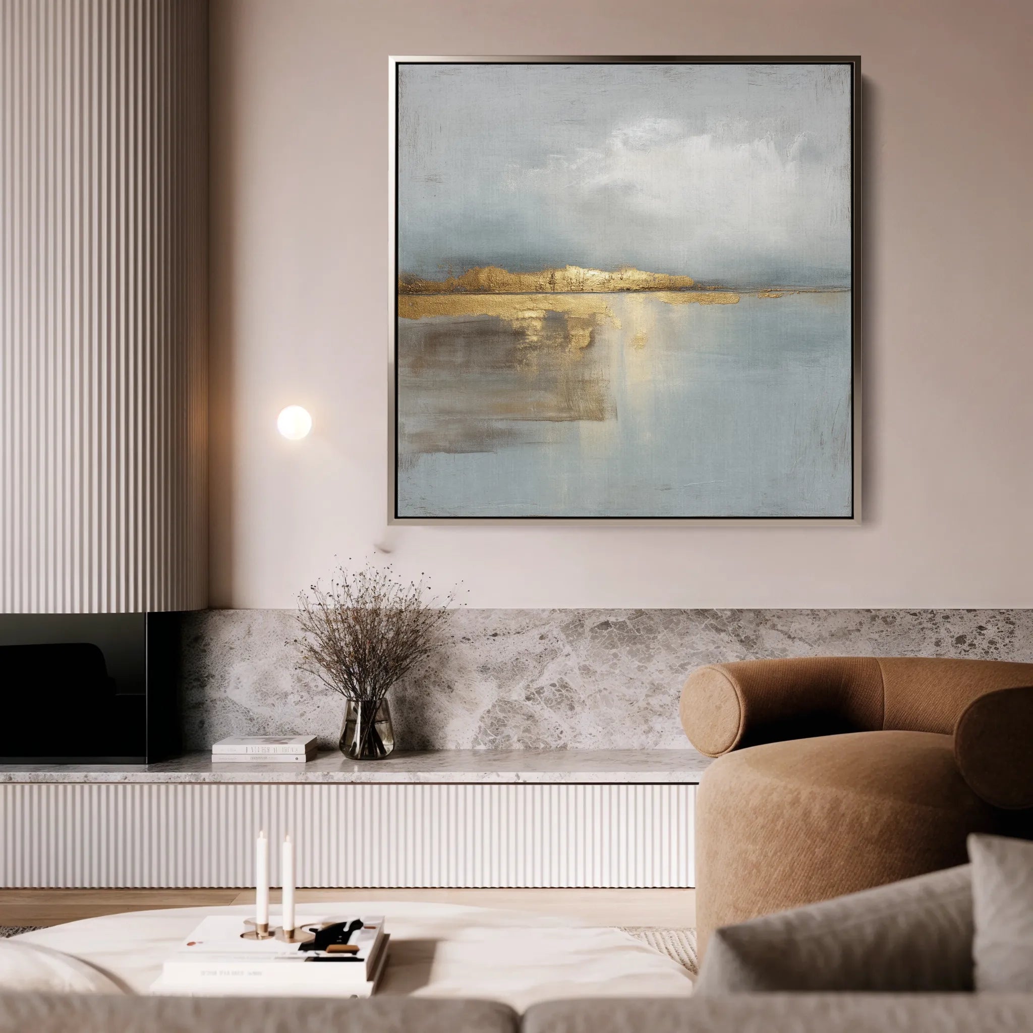 Abstract 815 Canvas Art 60 x 60 cm / Black