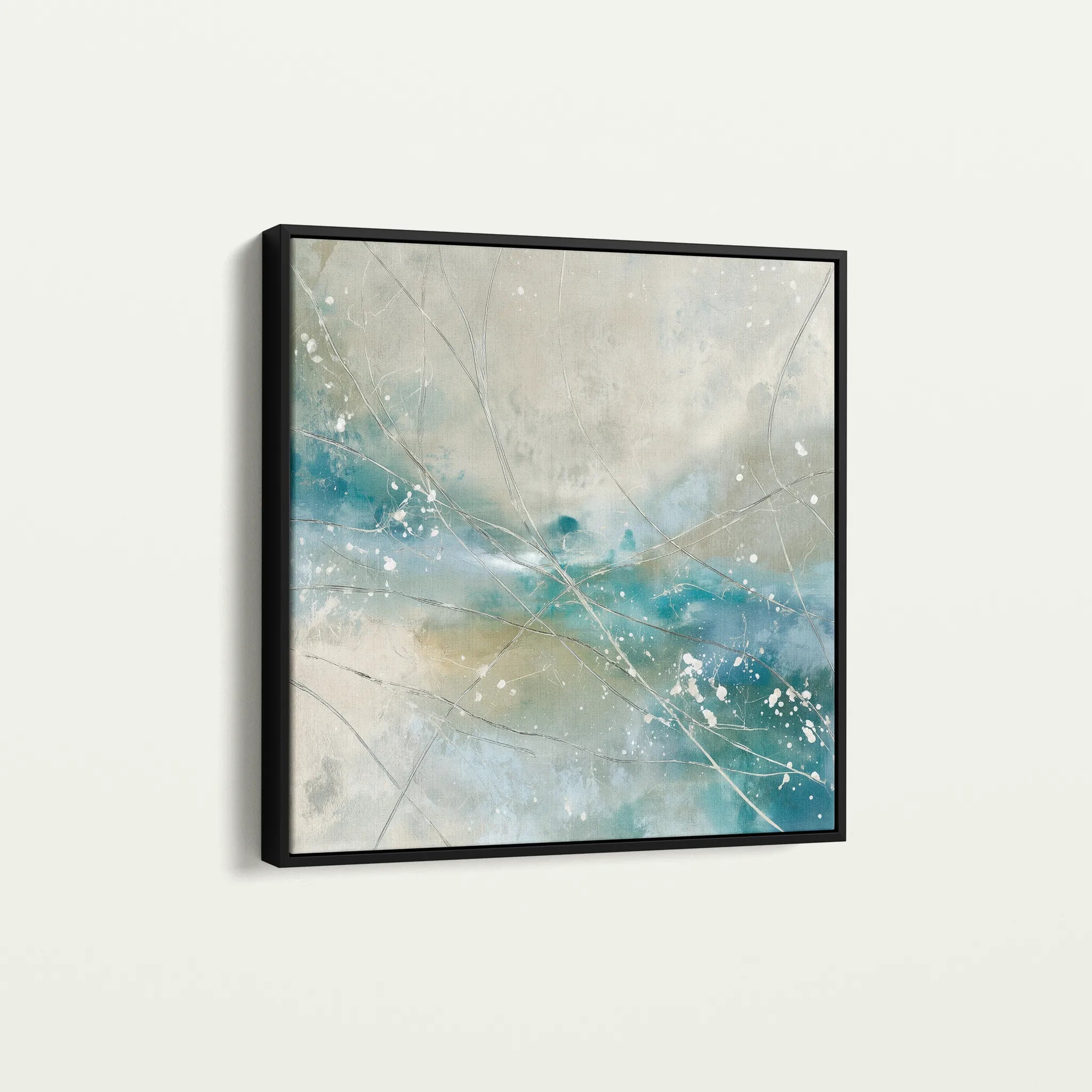 Abstract 817 Canvas Art 60 x 60 cm / Black