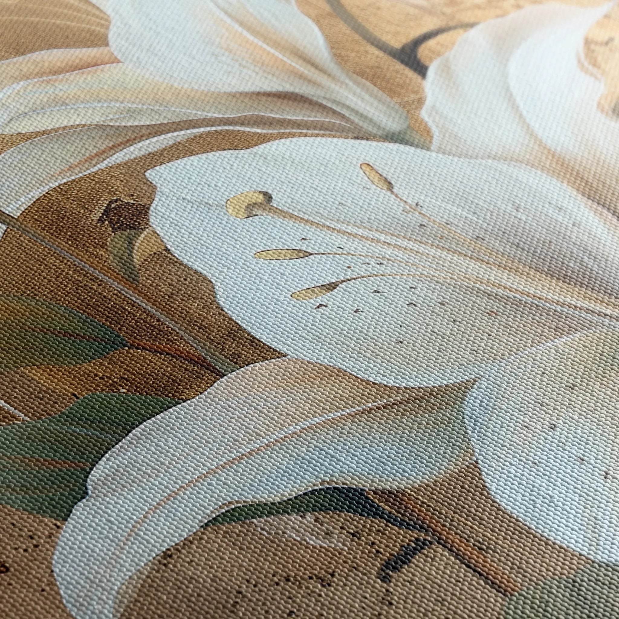 Floral 818 Canvas Art 60 x 40 cm / Black