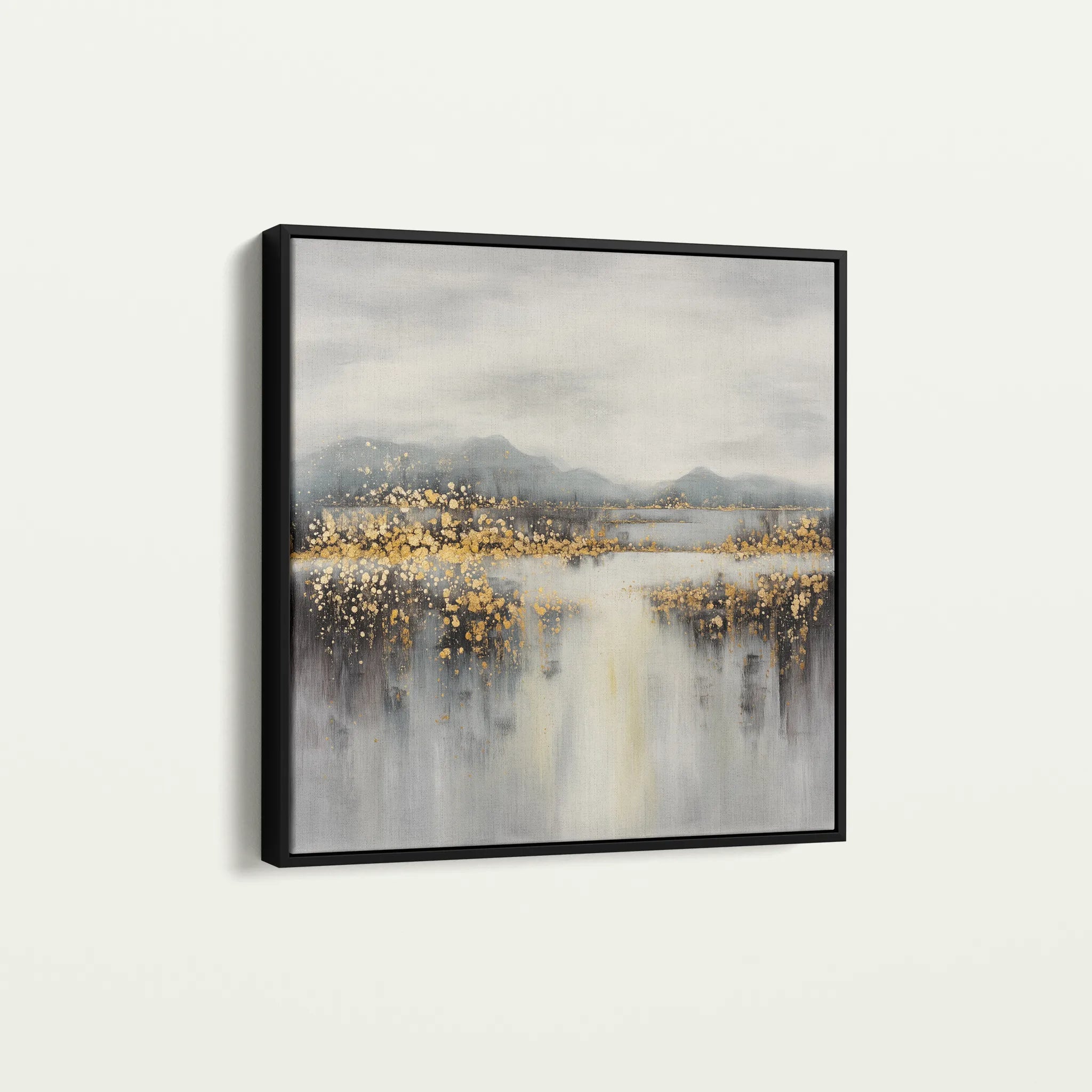 Abstract 821 Canvas Art 60 x 60 cm / Black