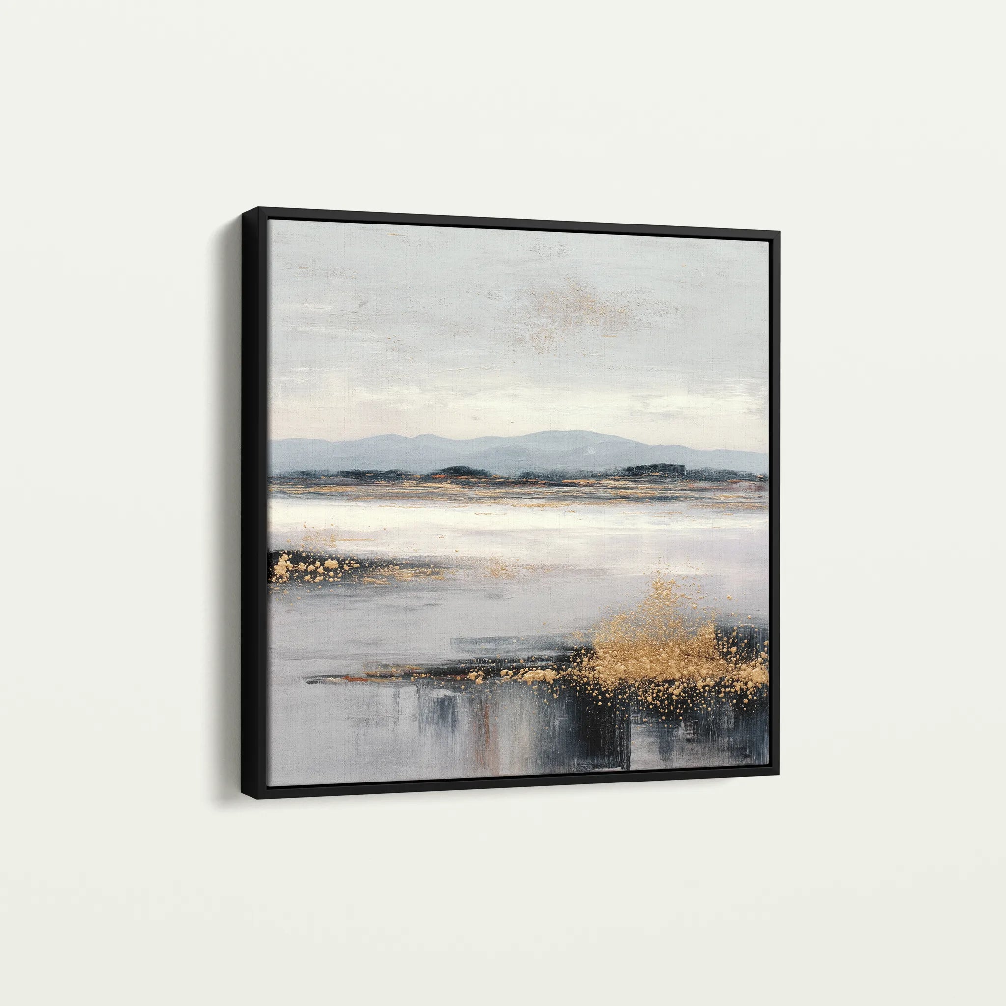 Abstract 822 Canvas Art 60 x 60 cm / Black