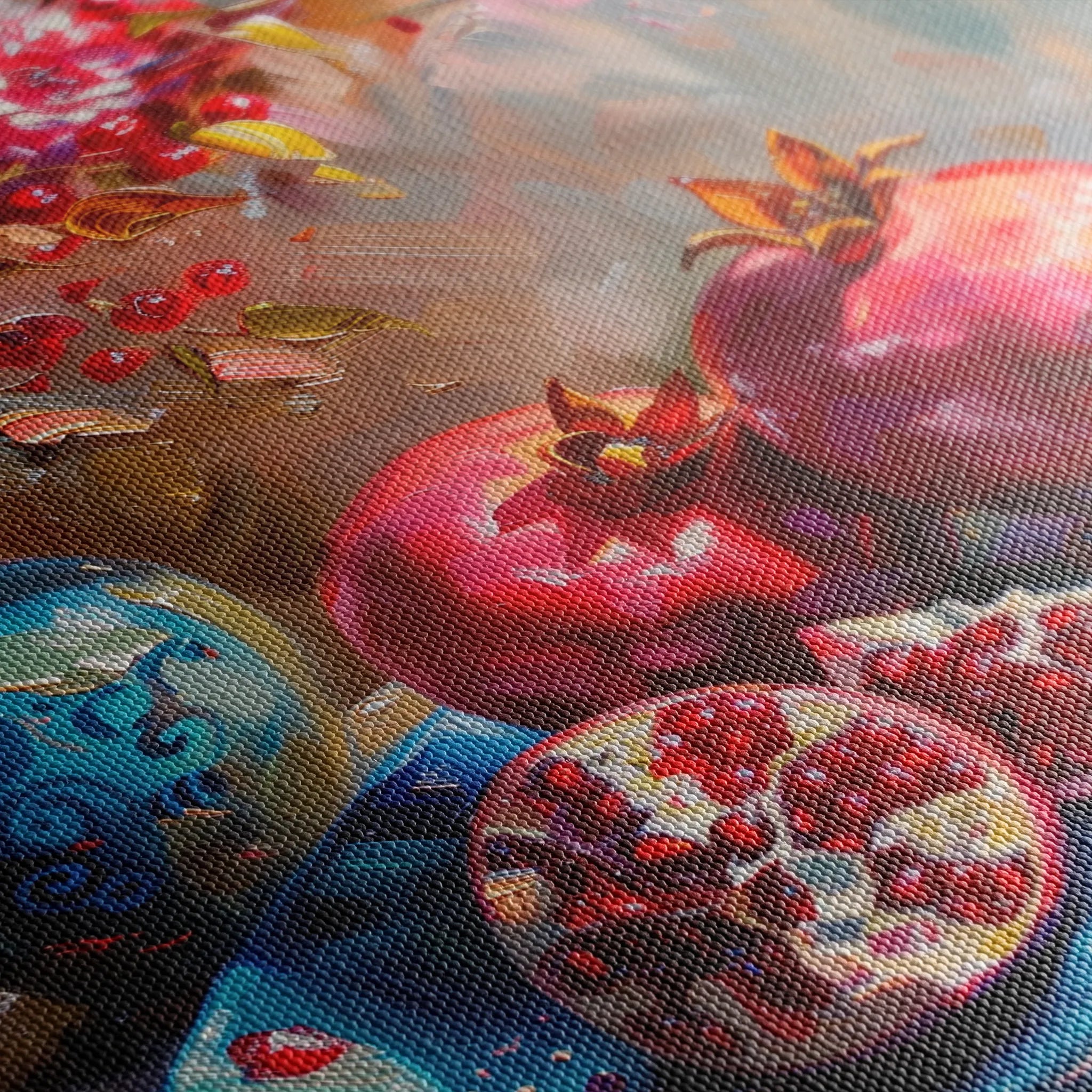 Floral 828 Canvas Art 60 x 40 cm / Black