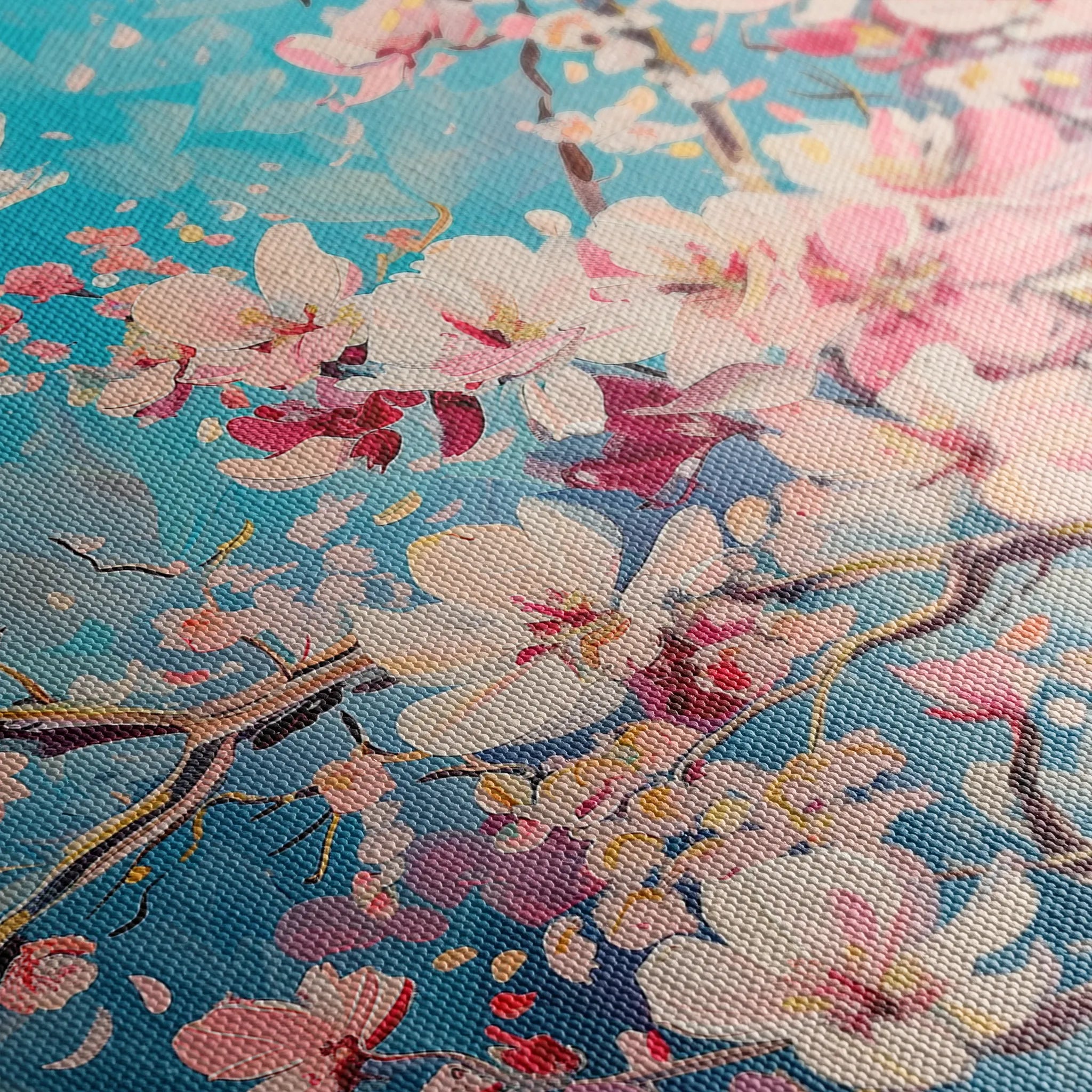 Floral 830 Canvas Art 60 x 40 cm / Black