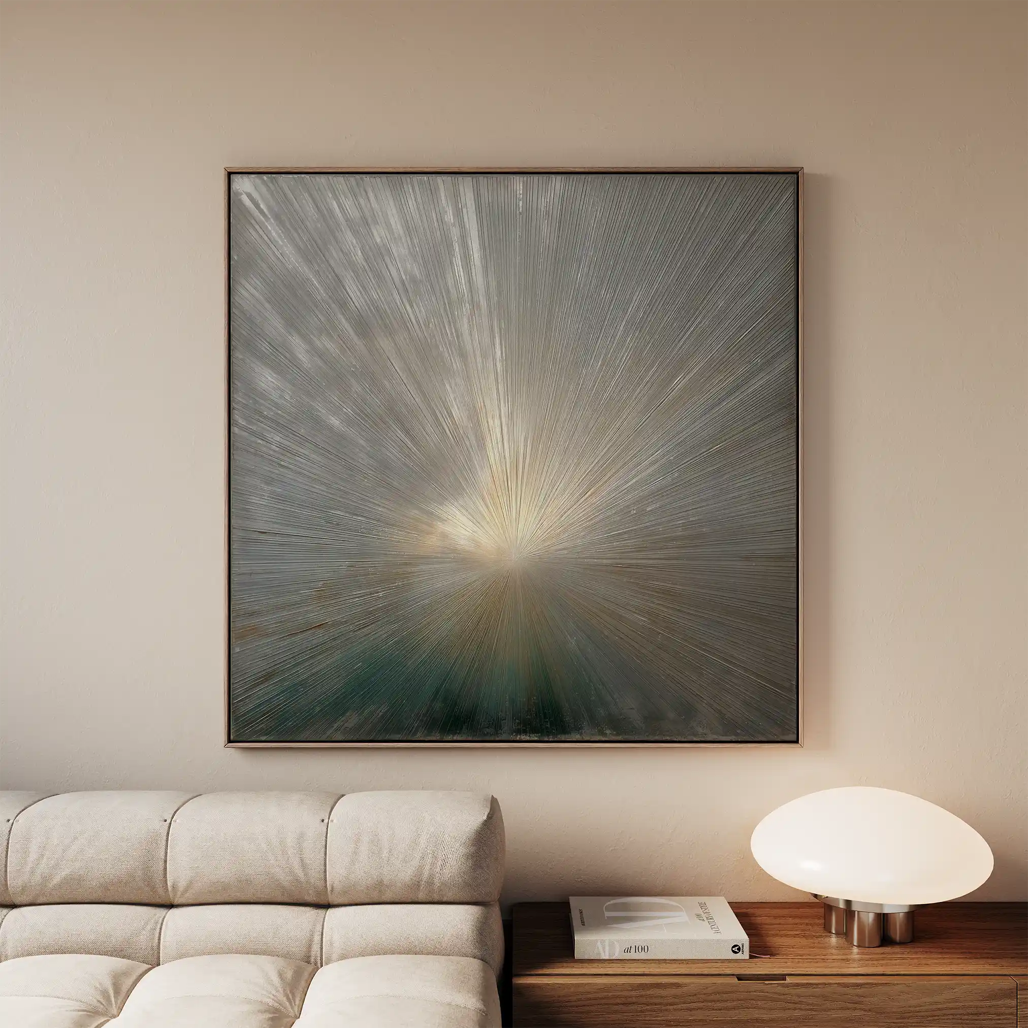 Abstract 834 Canvas Art 60 x 60 cm / Black