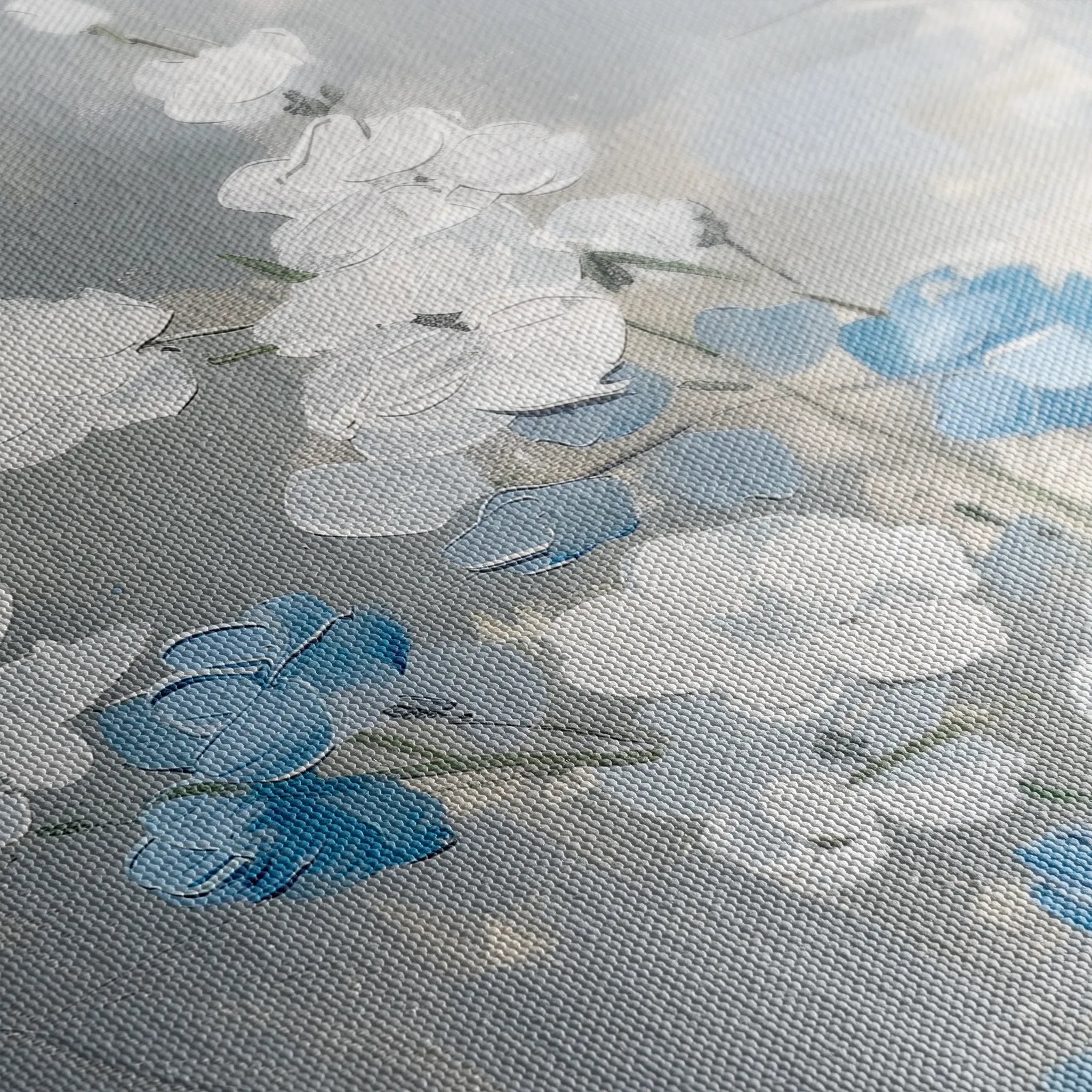 Floral 835 Canvas Art 60 x 40 cm / Black