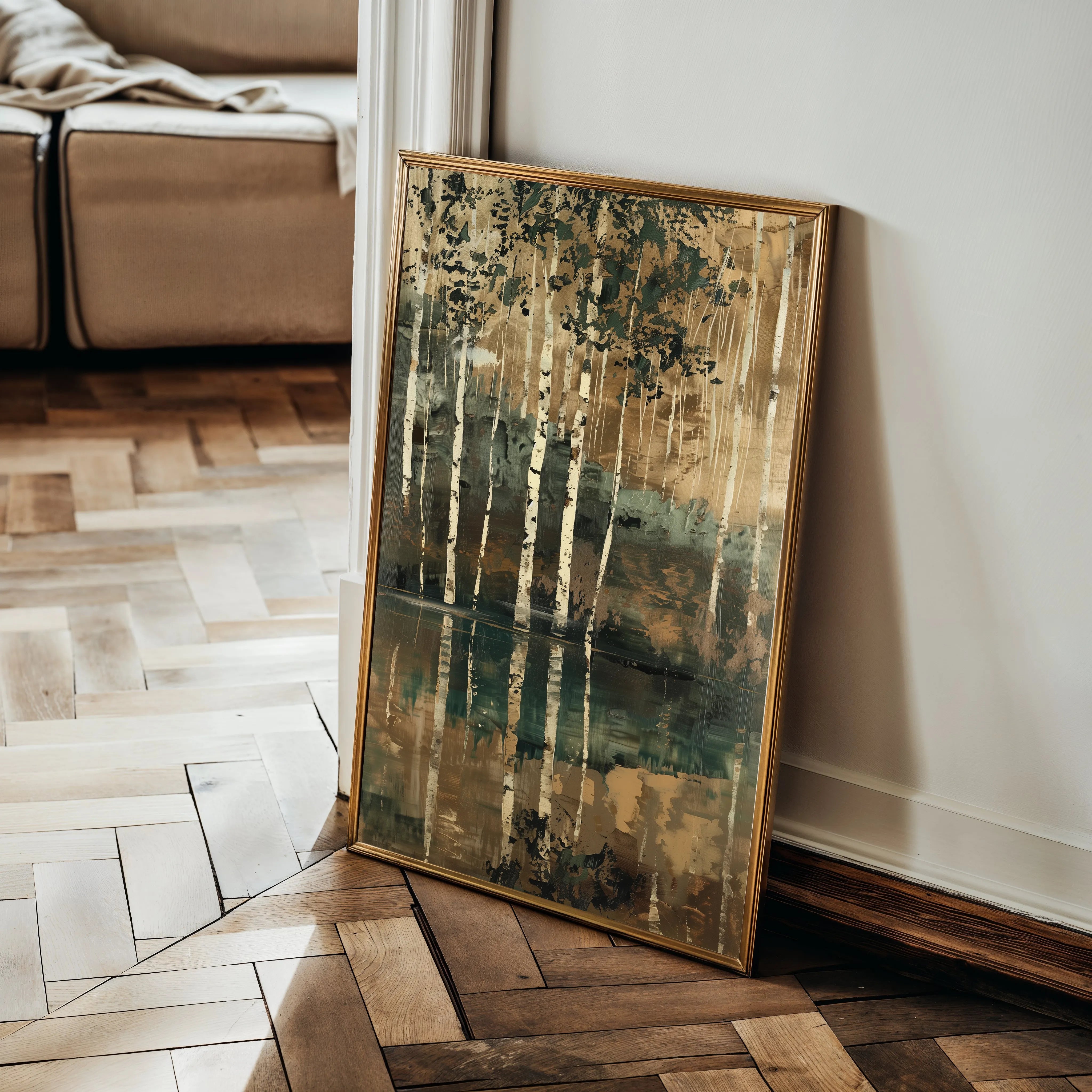 Floral 838 Canvas Art 60 x 40 cm / Black