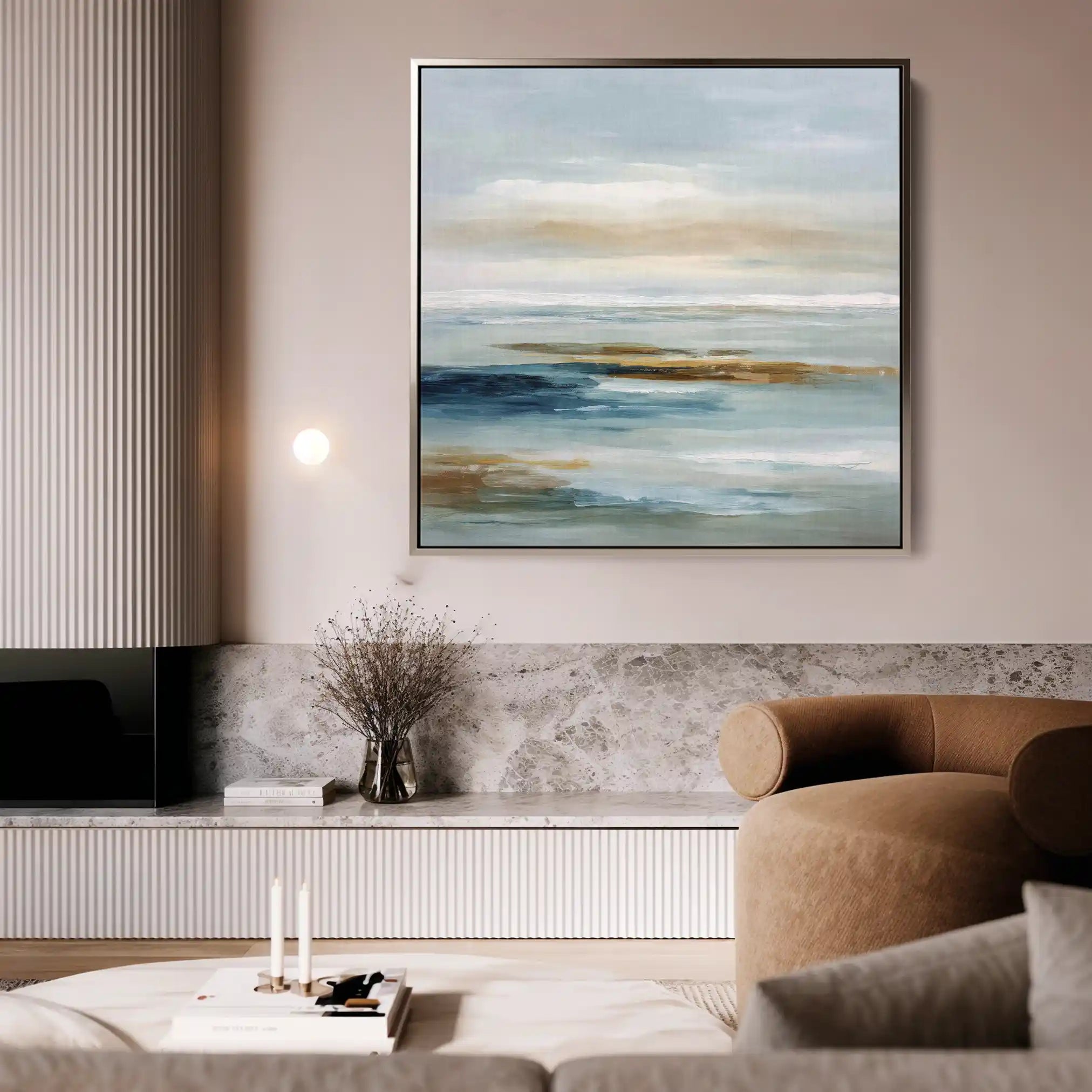 Abstract 850 Canvas Art 60 x 60 cm / Black