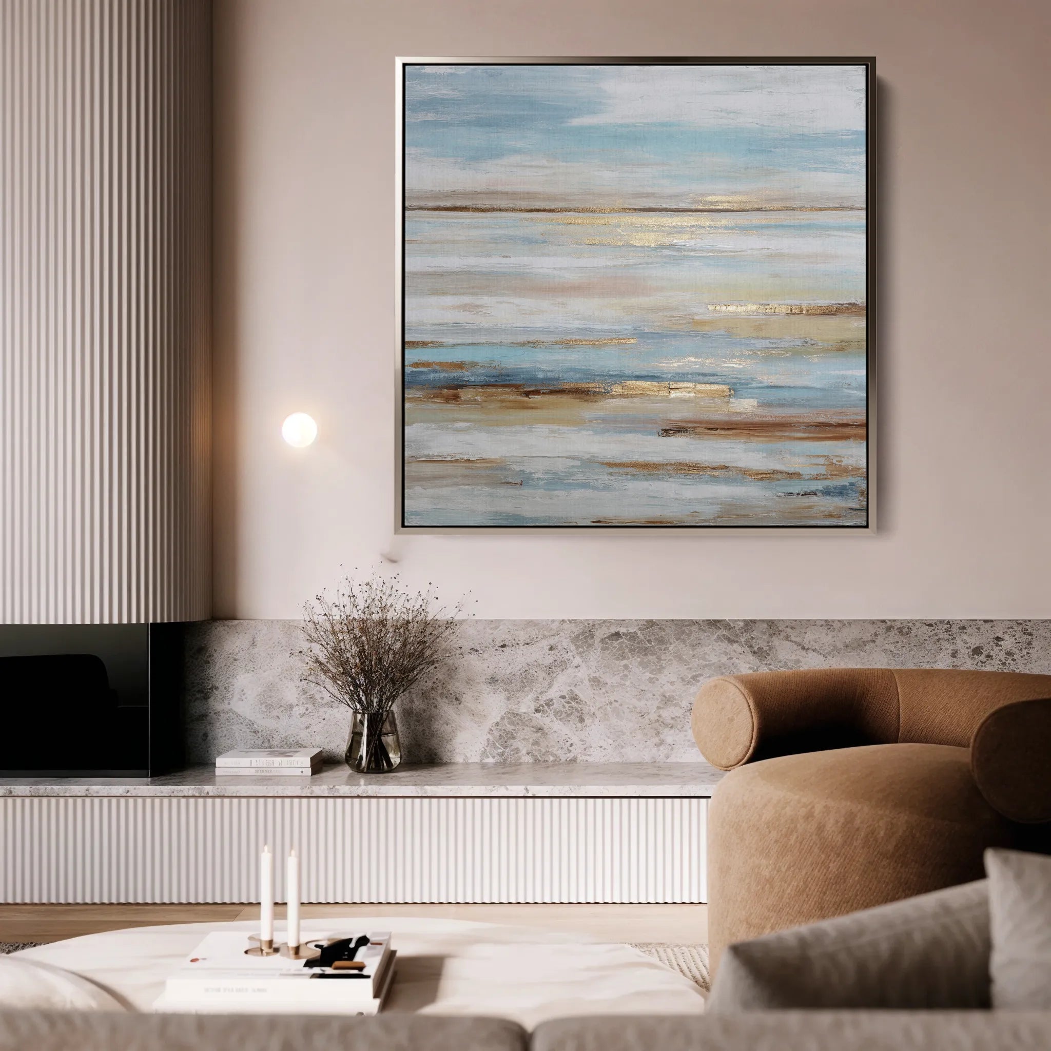 Abstract 858 Canvas Art 60 x 60 cm / Black