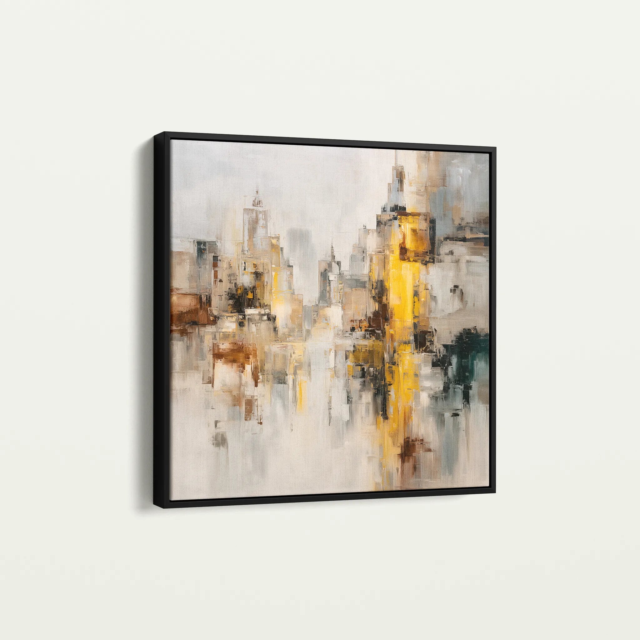 Abstract 860 Canvas Art 60 x 60 cm / Black