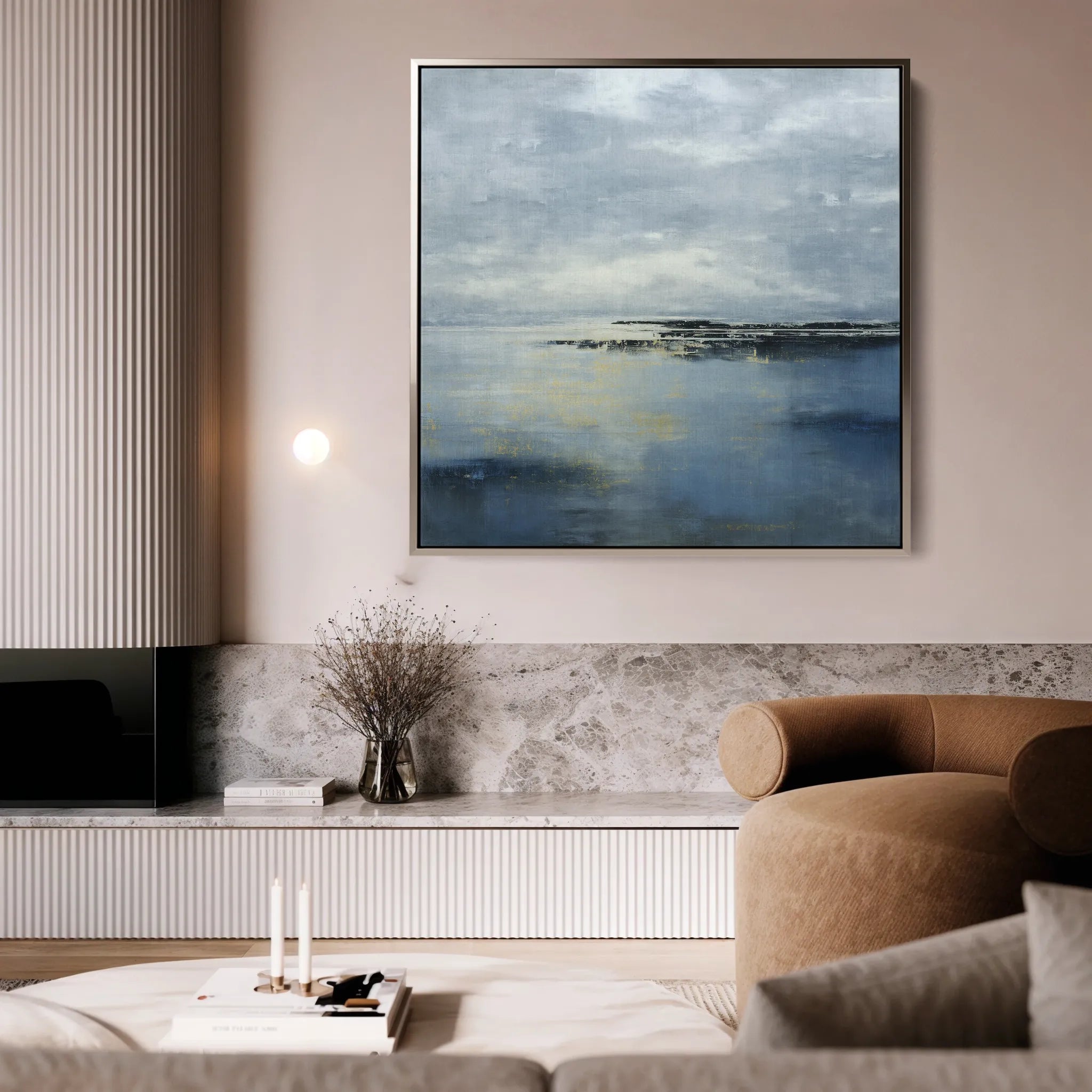 Abstract 872 Canvas Art 60 x 60 cm / Black