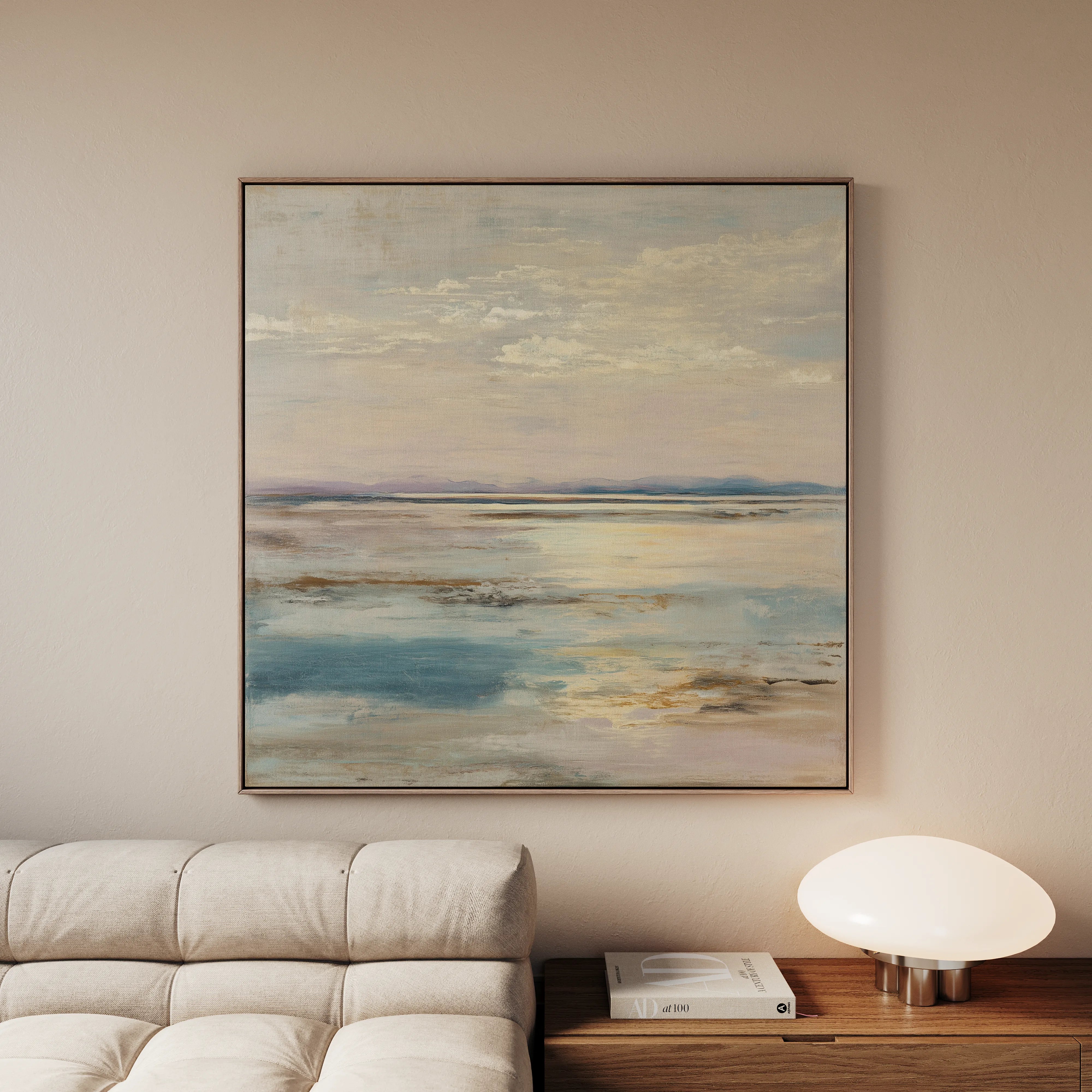 Abstract 880 Canvas Art 60 x 60 cm / Black
