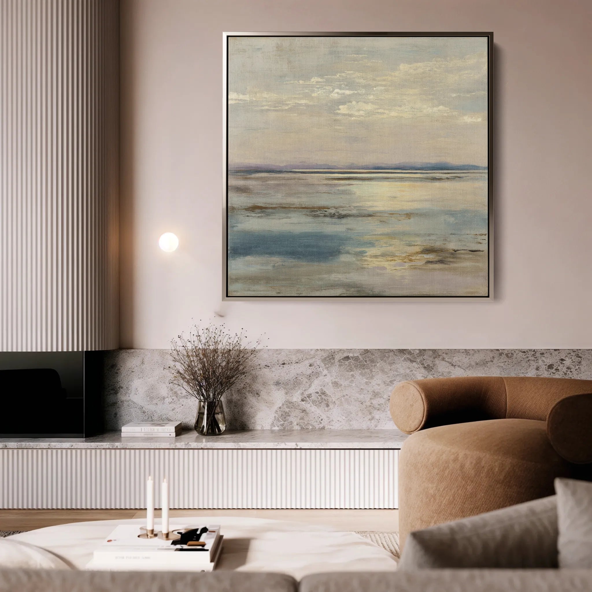 Abstract 880 Canvas Art 60 x 60 cm / Black