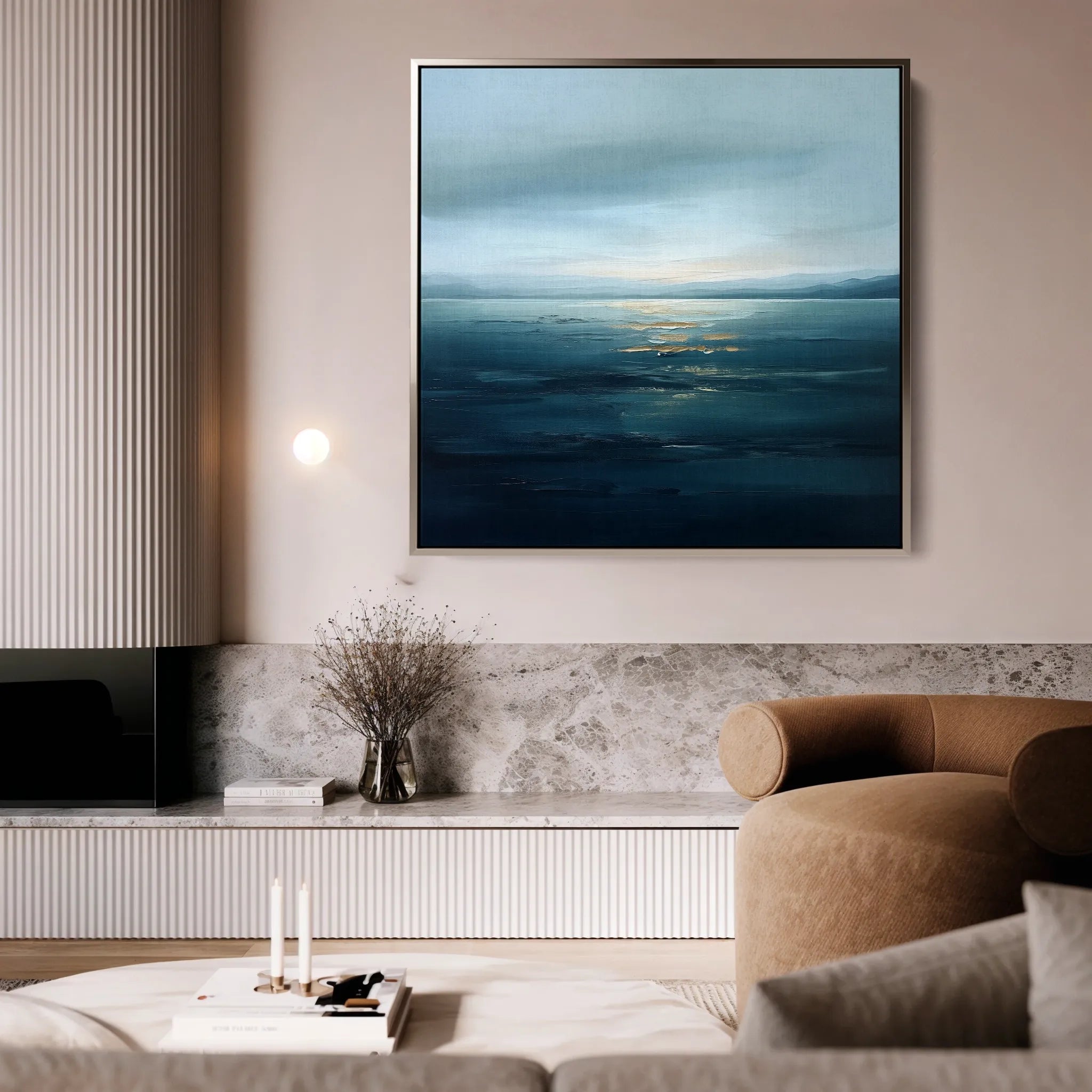Abstract 881 Canvas Art 60 x 60 cm / Black