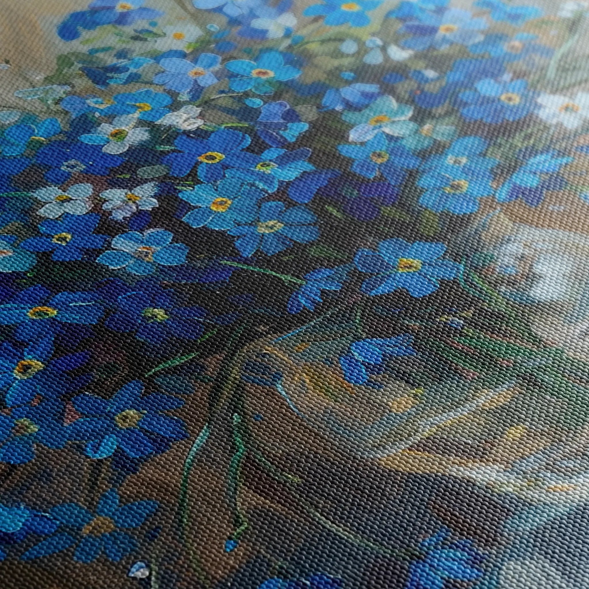 Floral 881 Canvas Art 60 x 40 cm / Black