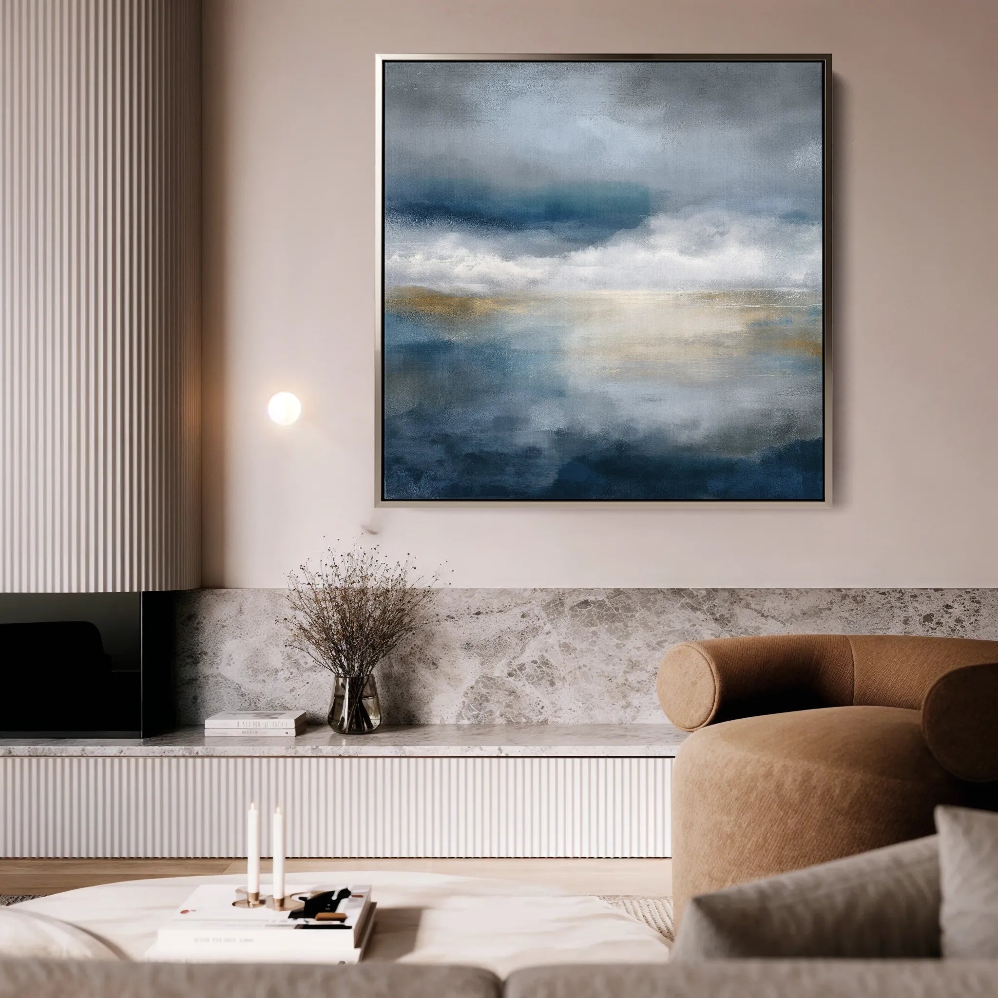 Abstract 889 Canvas Art 60 x 60 cm / Black