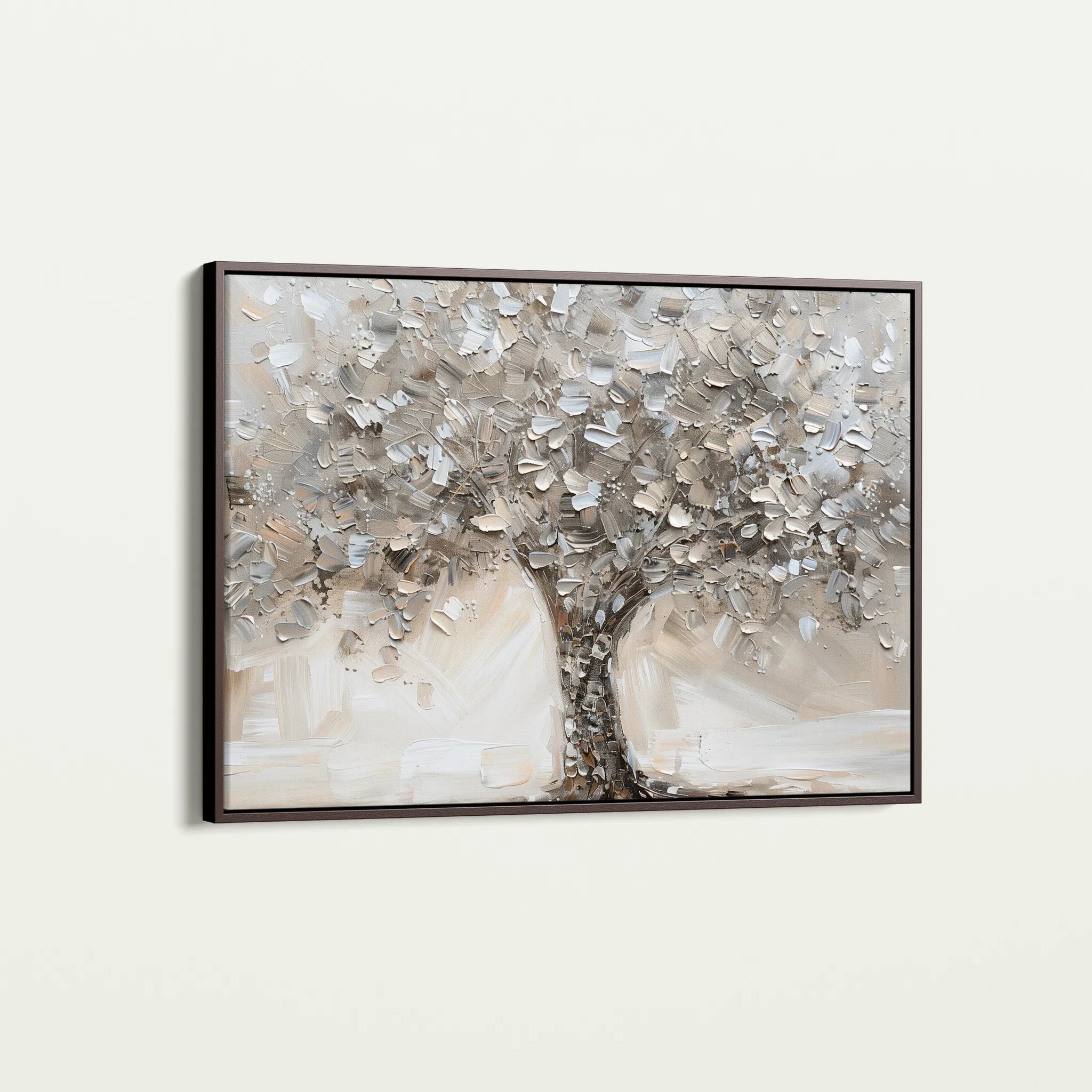 Floral 889 Canvas Art 60 x 40 cm / Black