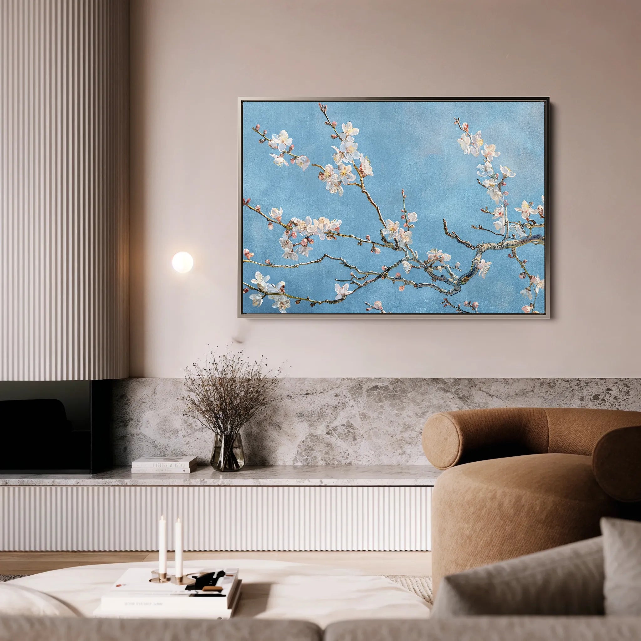 Floral 892 Canvas Art 60 x 40 cm / Black