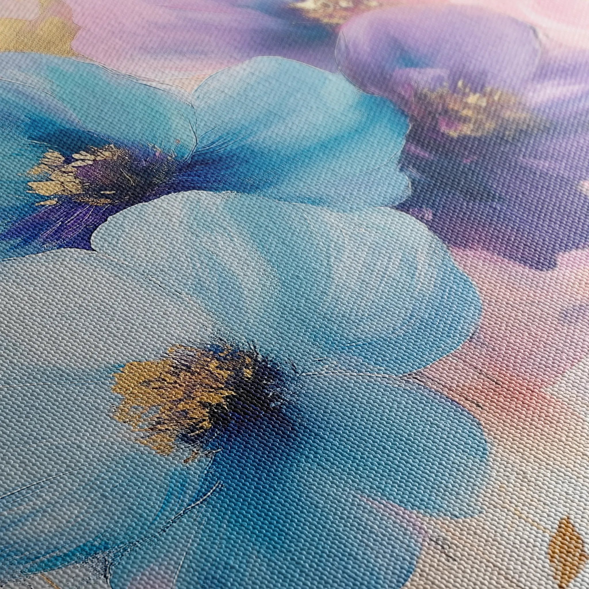 Floral 894 Canvas Art 60 x 40 cm / Black