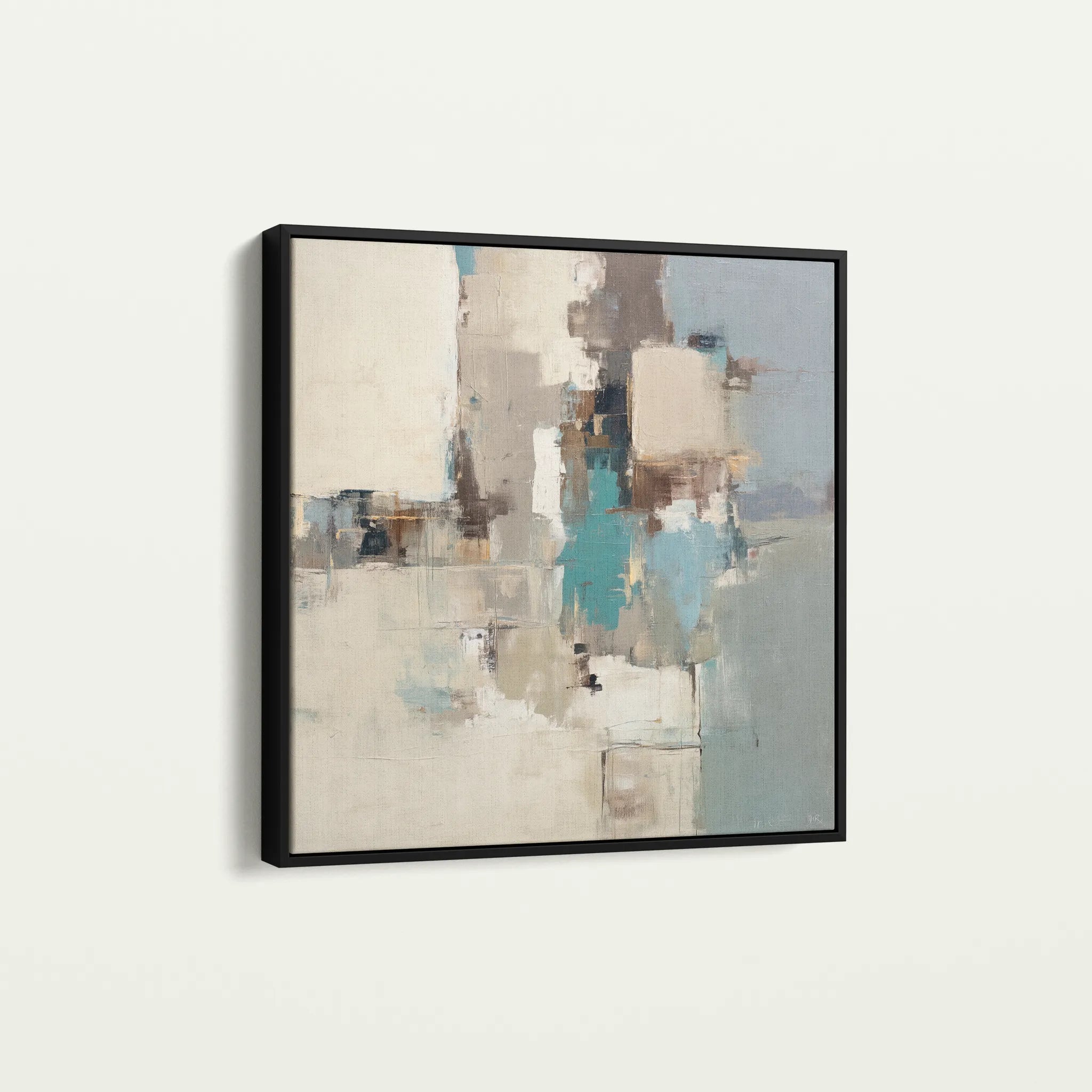 Abstract 896 Canvas Art 60 x 60 cm / Black