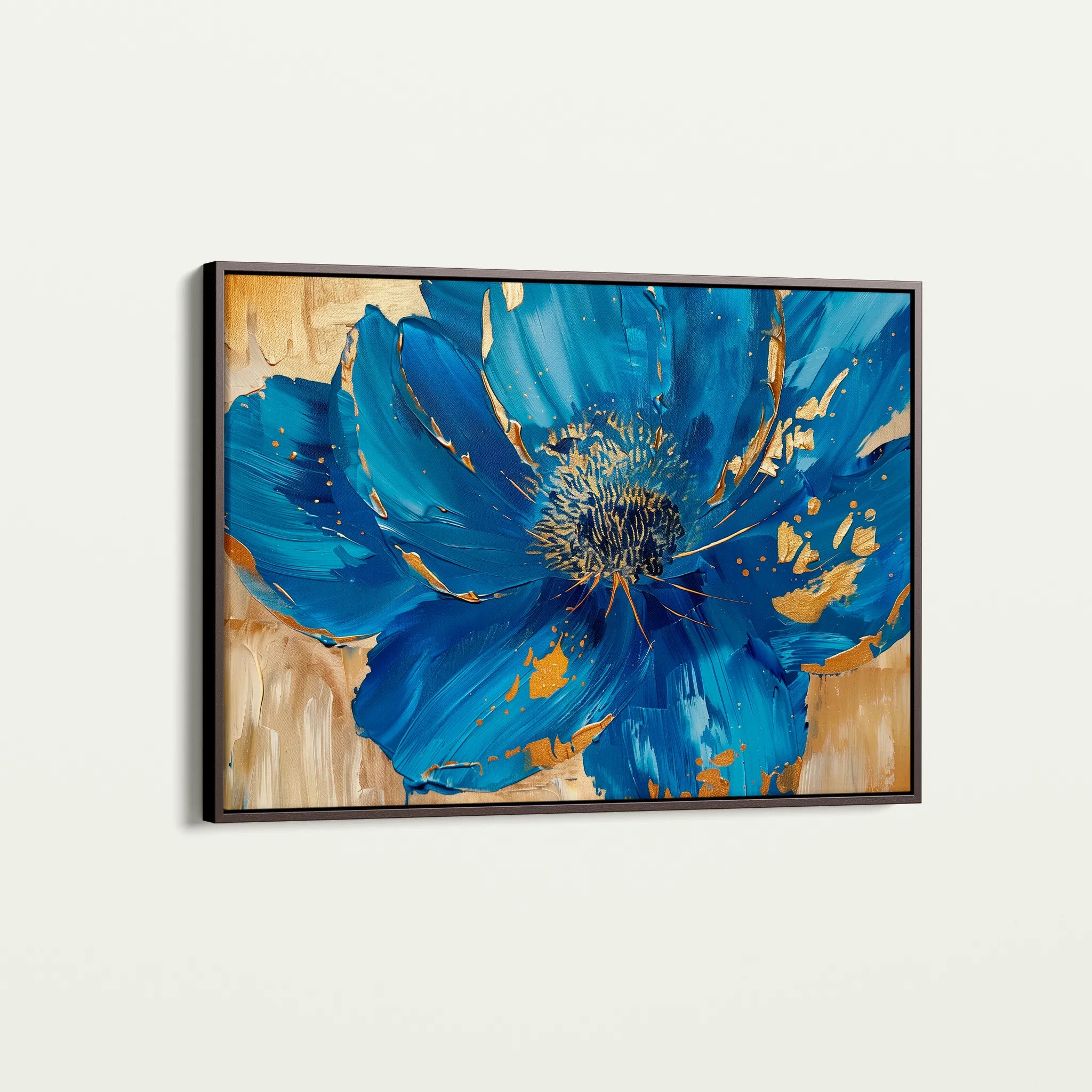 Floral 897 Canvas Art 60 x 40 cm / Black