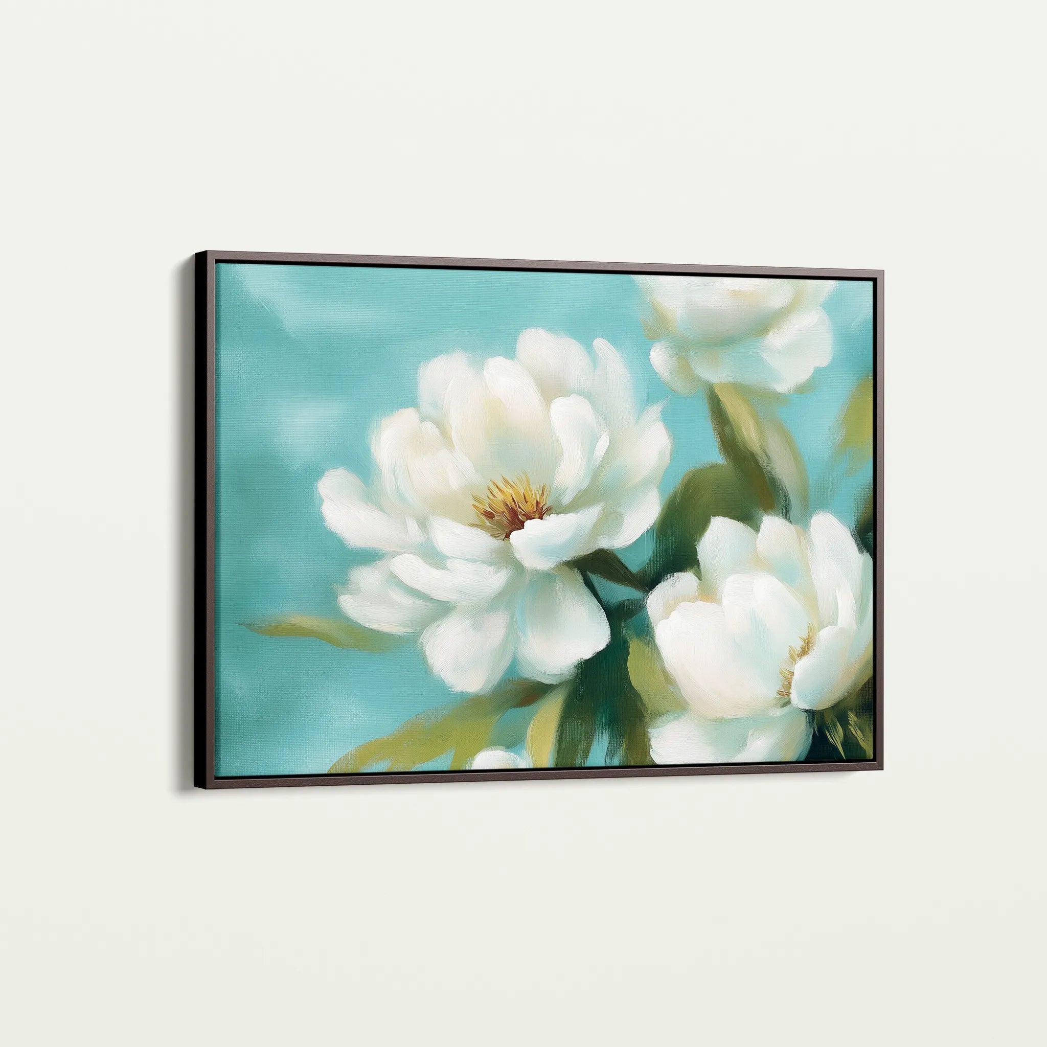 Floral 900 Canvas Art 60 x 40 cm / Black