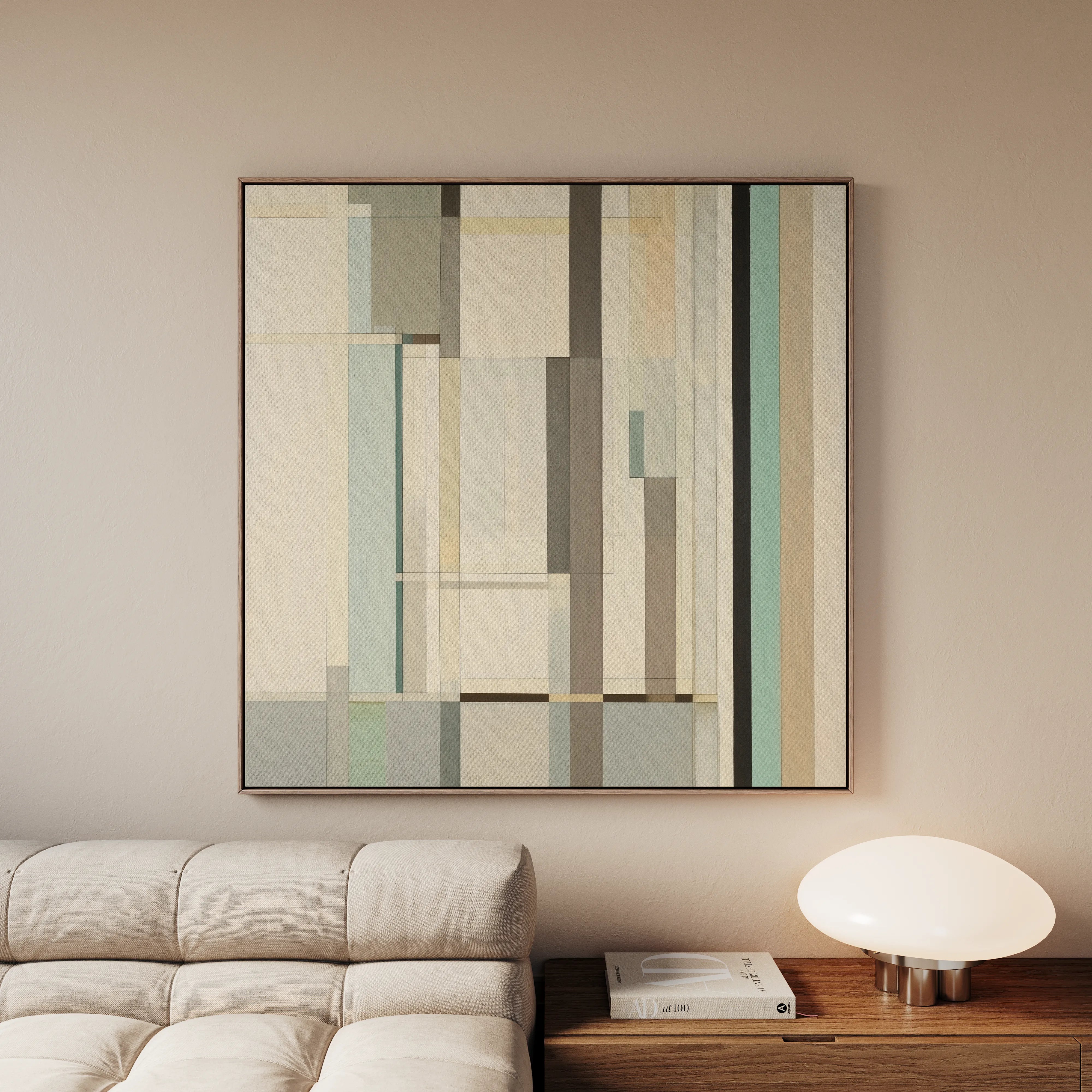 Abstract 901 Canvas Art 60 x 60 cm / Black