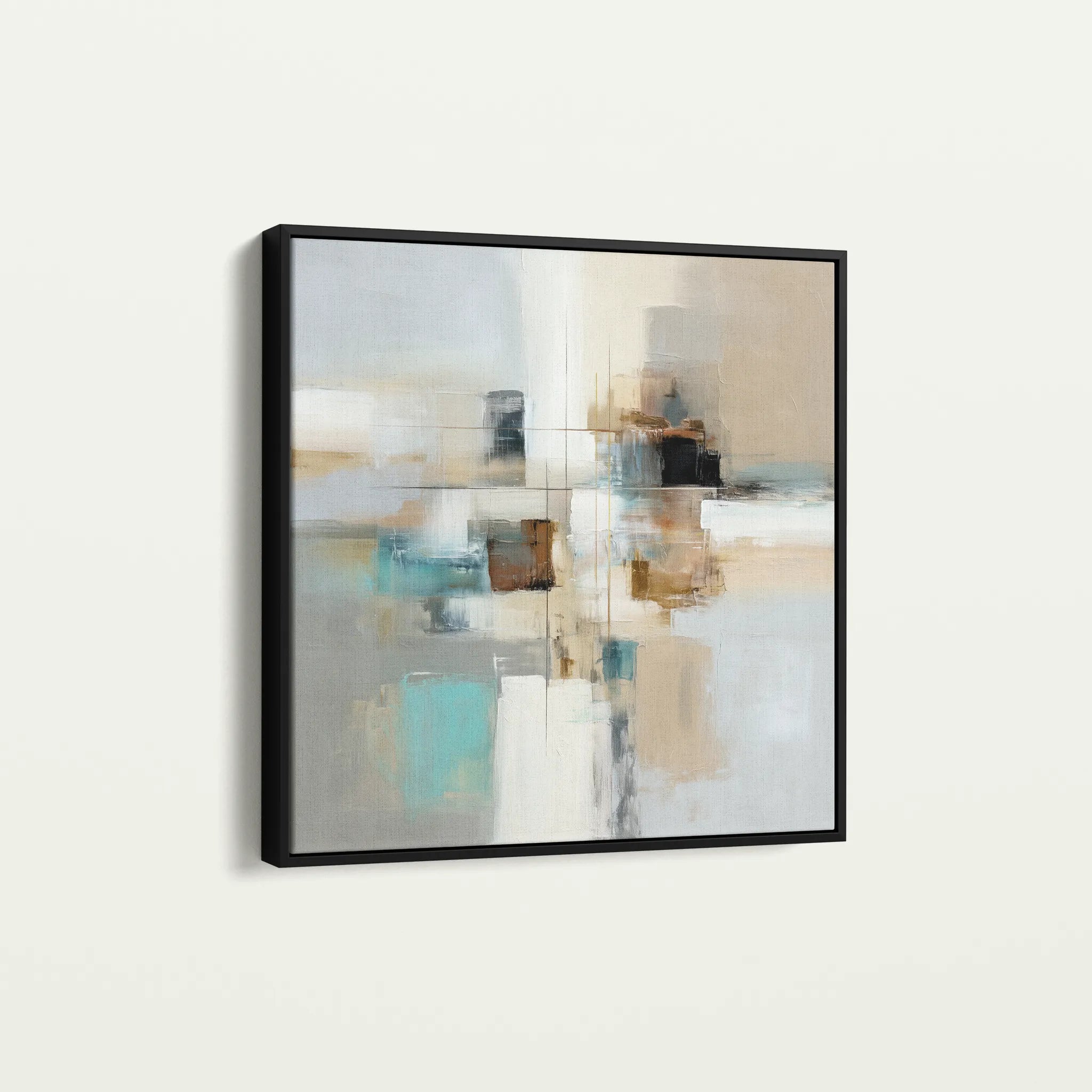 Abstract 904 Canvas Art 60 x 60 cm / Black