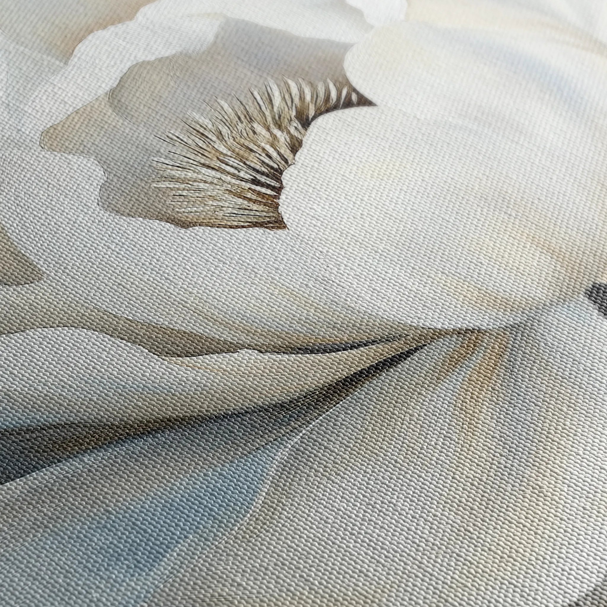Floral 906 Canvas Art 60 x 40 cm / Black