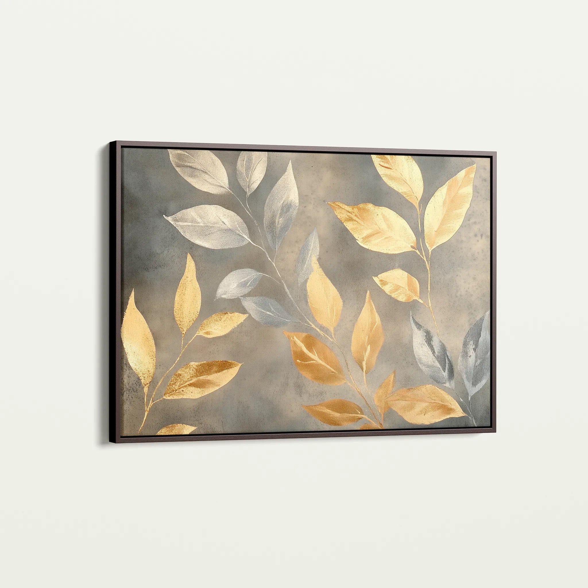 Floral 909 Canvas Art 60 x 40 cm / Black