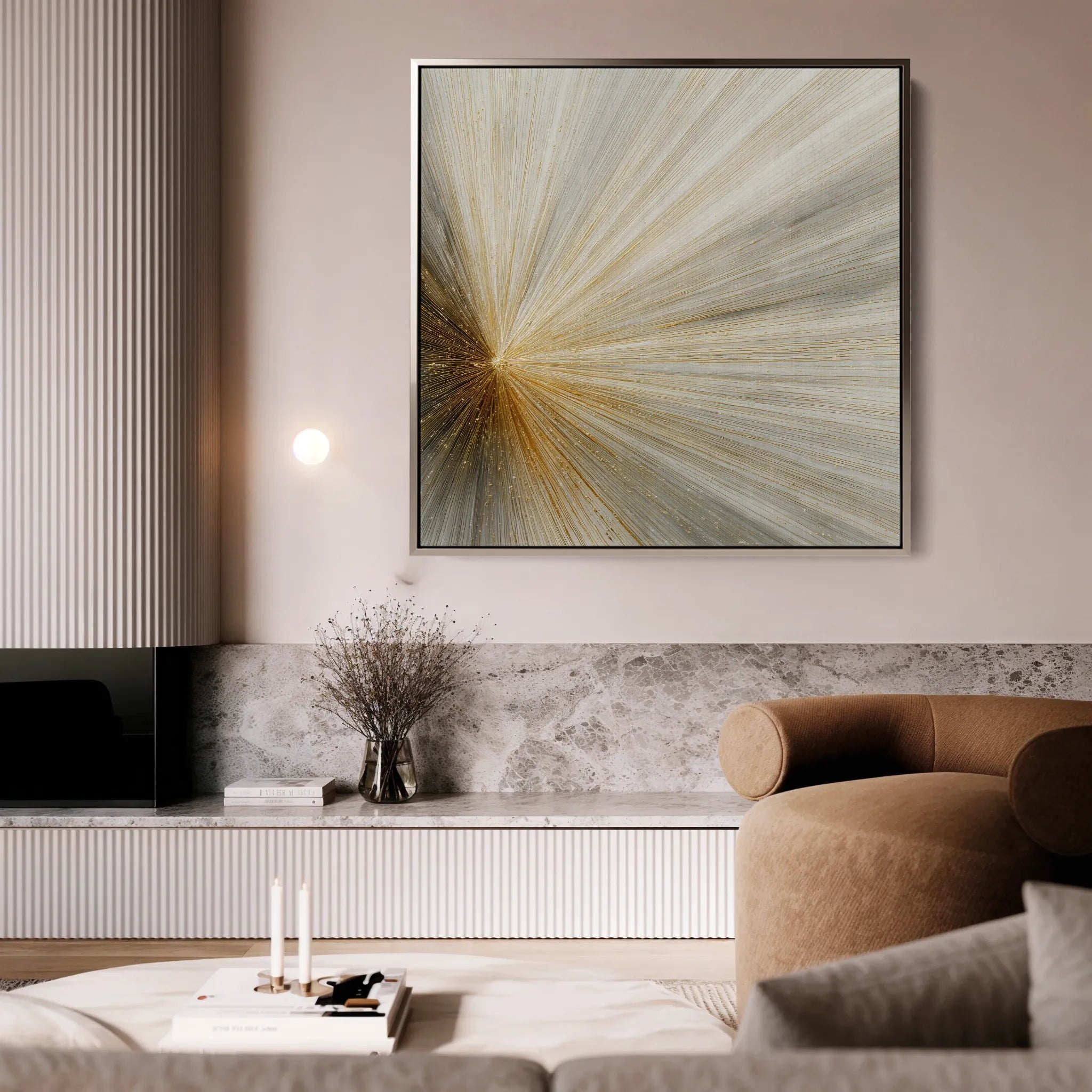 Abstract 911 Canvas Art 60 x 60 cm / Black