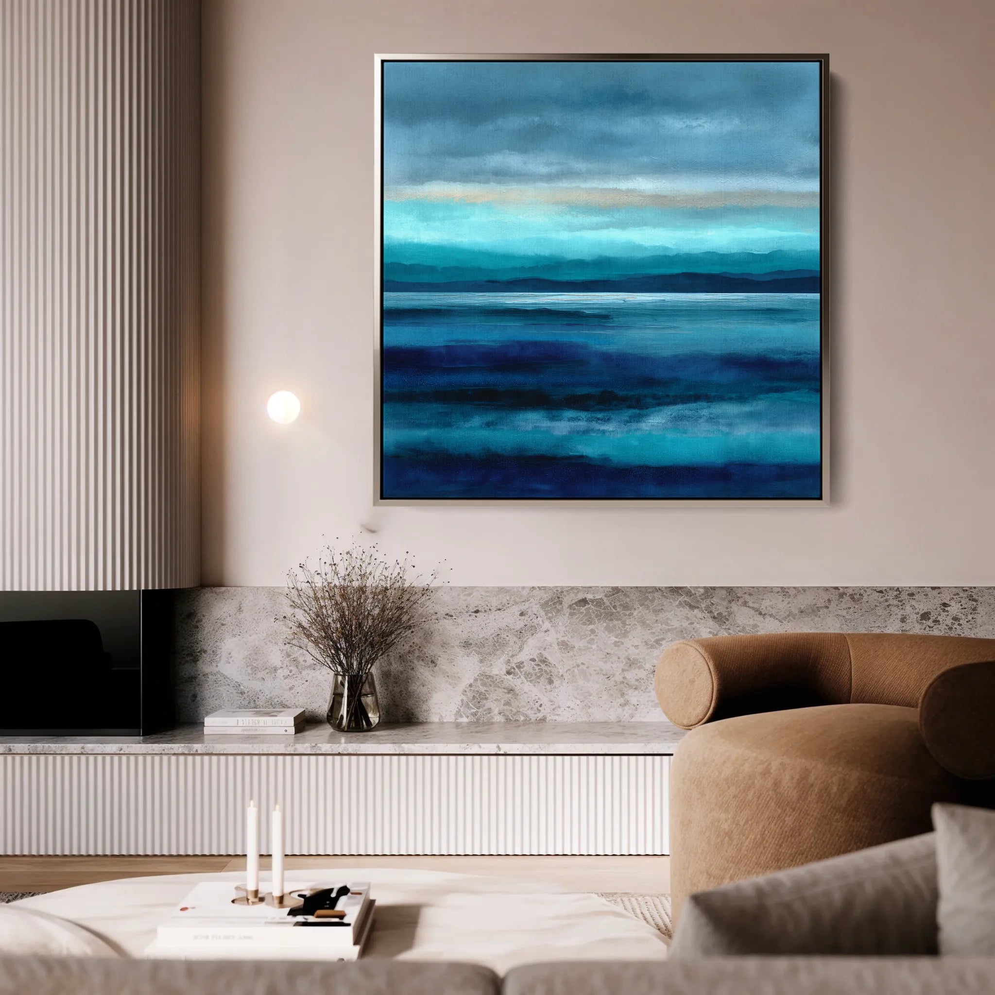 Abstract 912 Canvas Art 60 x 60 cm / Black