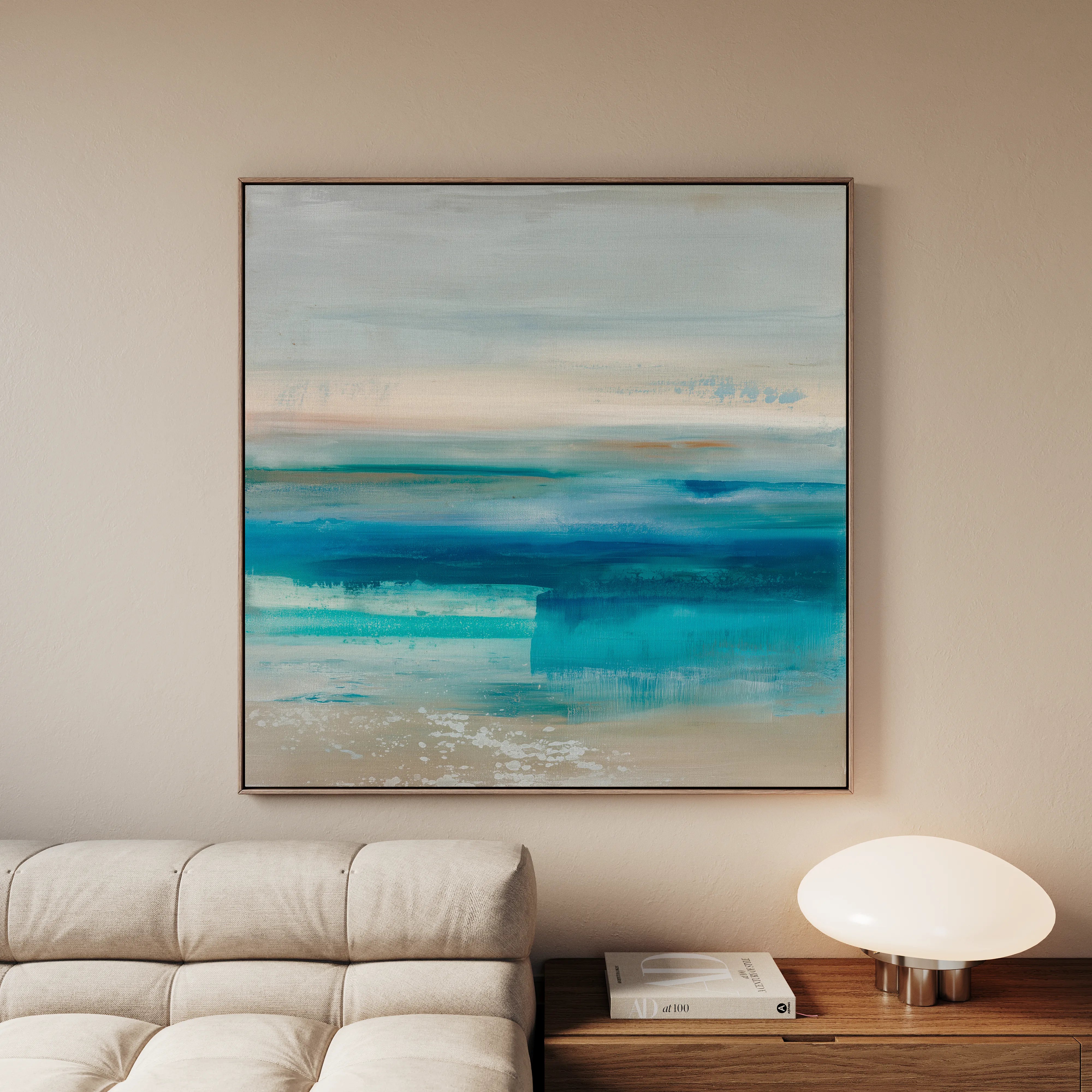 Abstract 913 Canvas Art 60 x 60 cm / Black