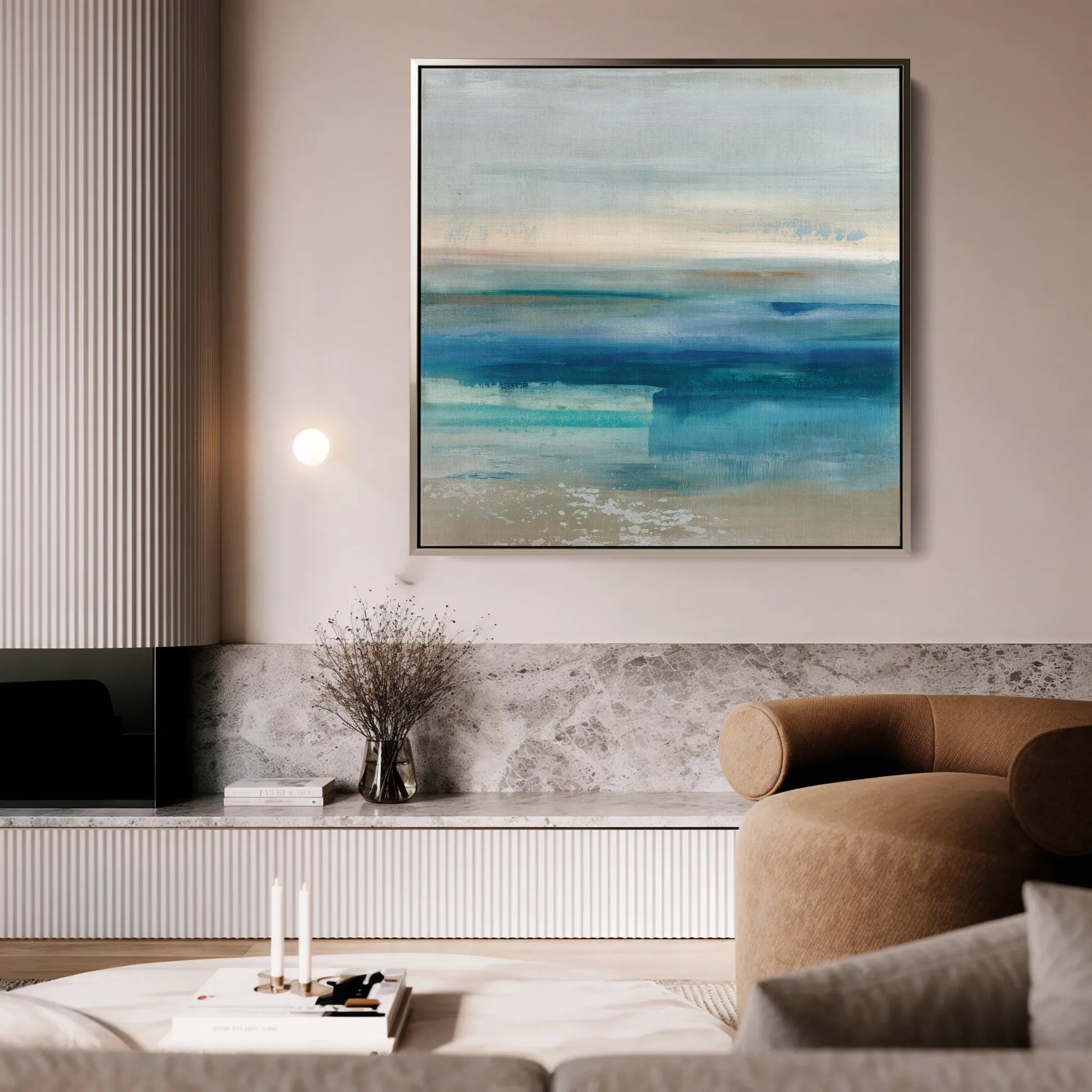Abstract 913 Canvas Art 60 x 60 cm / Black