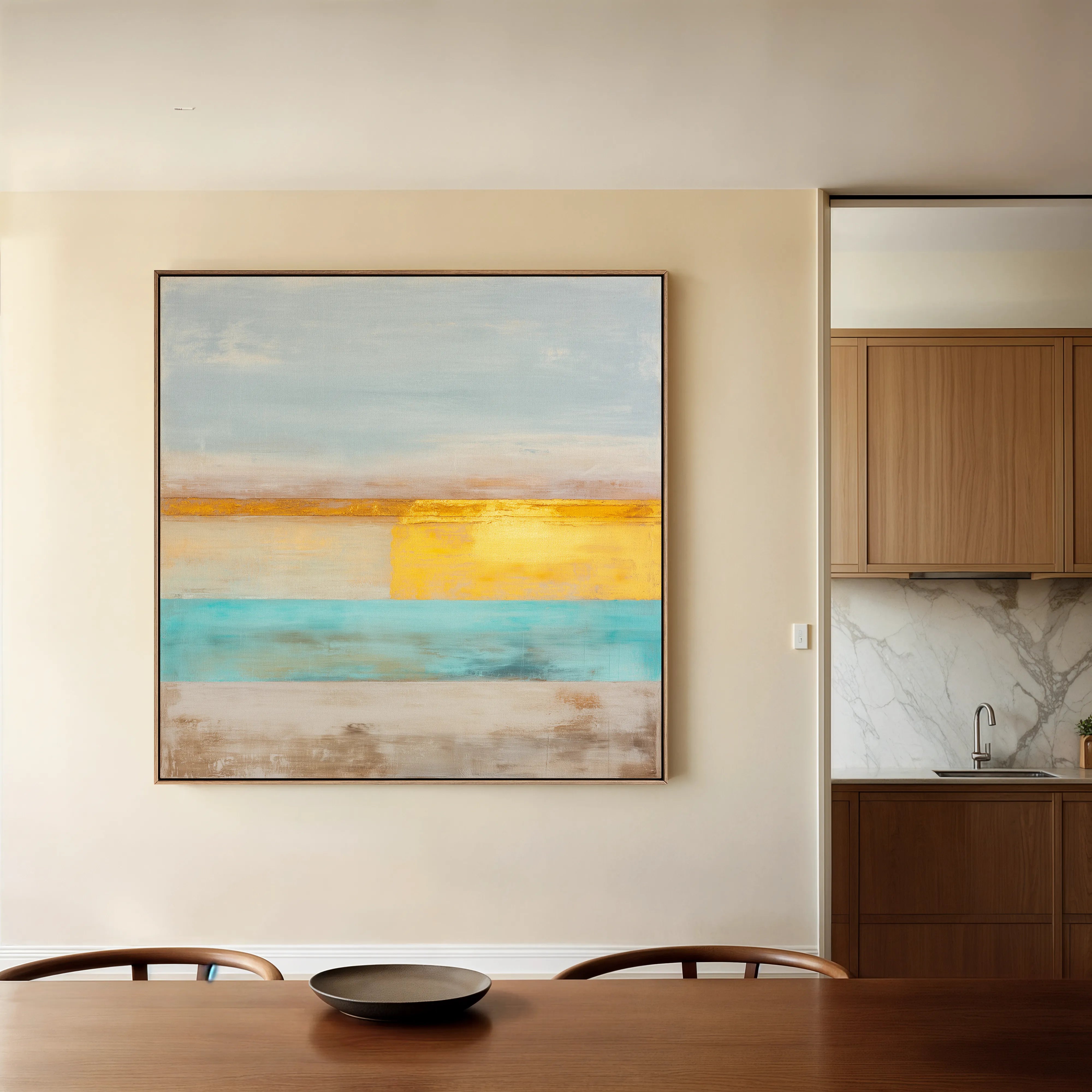 Abstract 914 Canvas Art 60 x 60 cm / Black