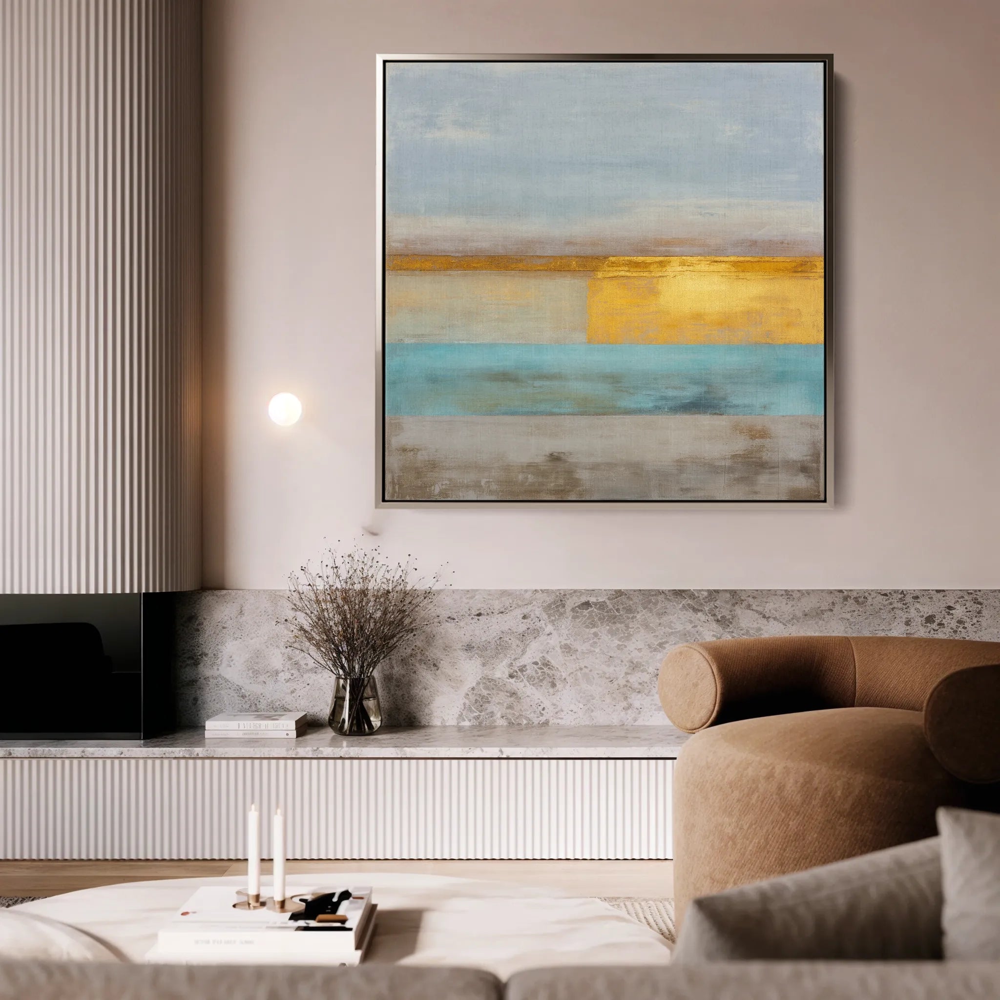 Abstract 914 Canvas Art 60 x 60 cm / Black