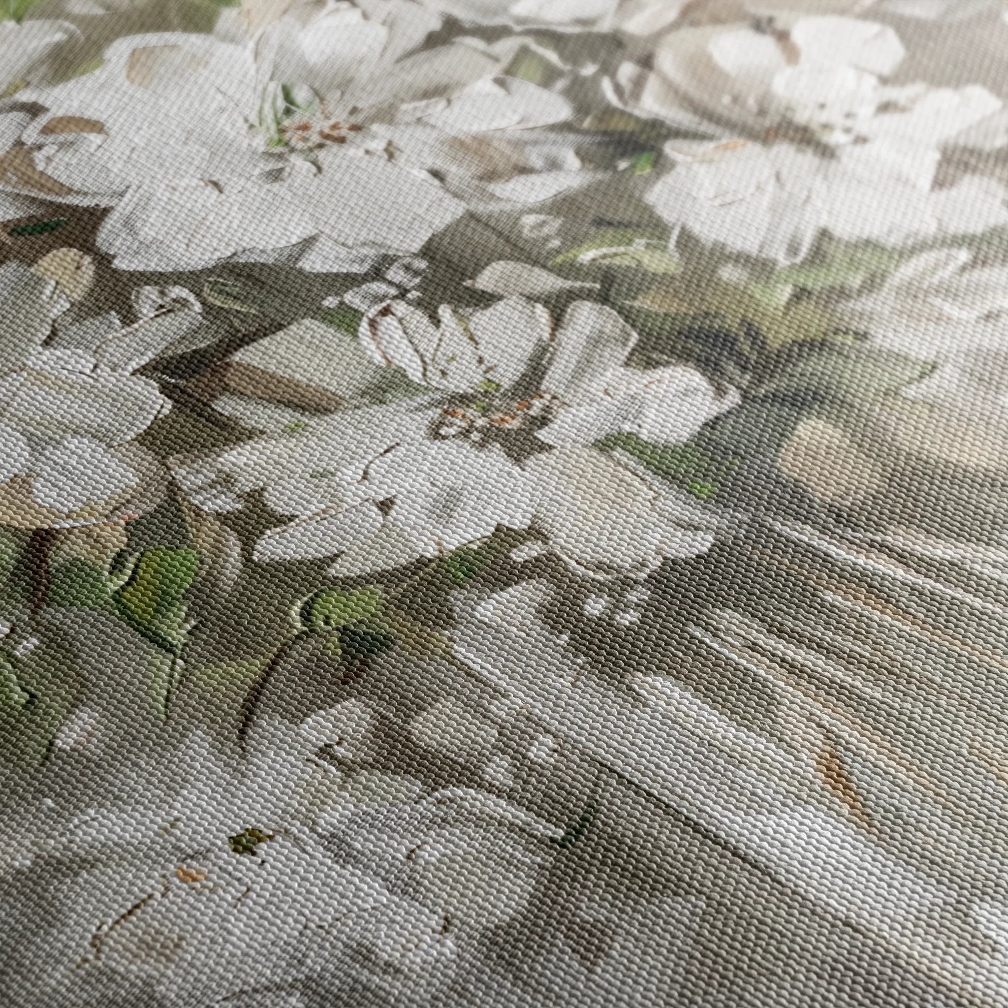 Floral 917 Canvas Art 60 x 40 cm / Black