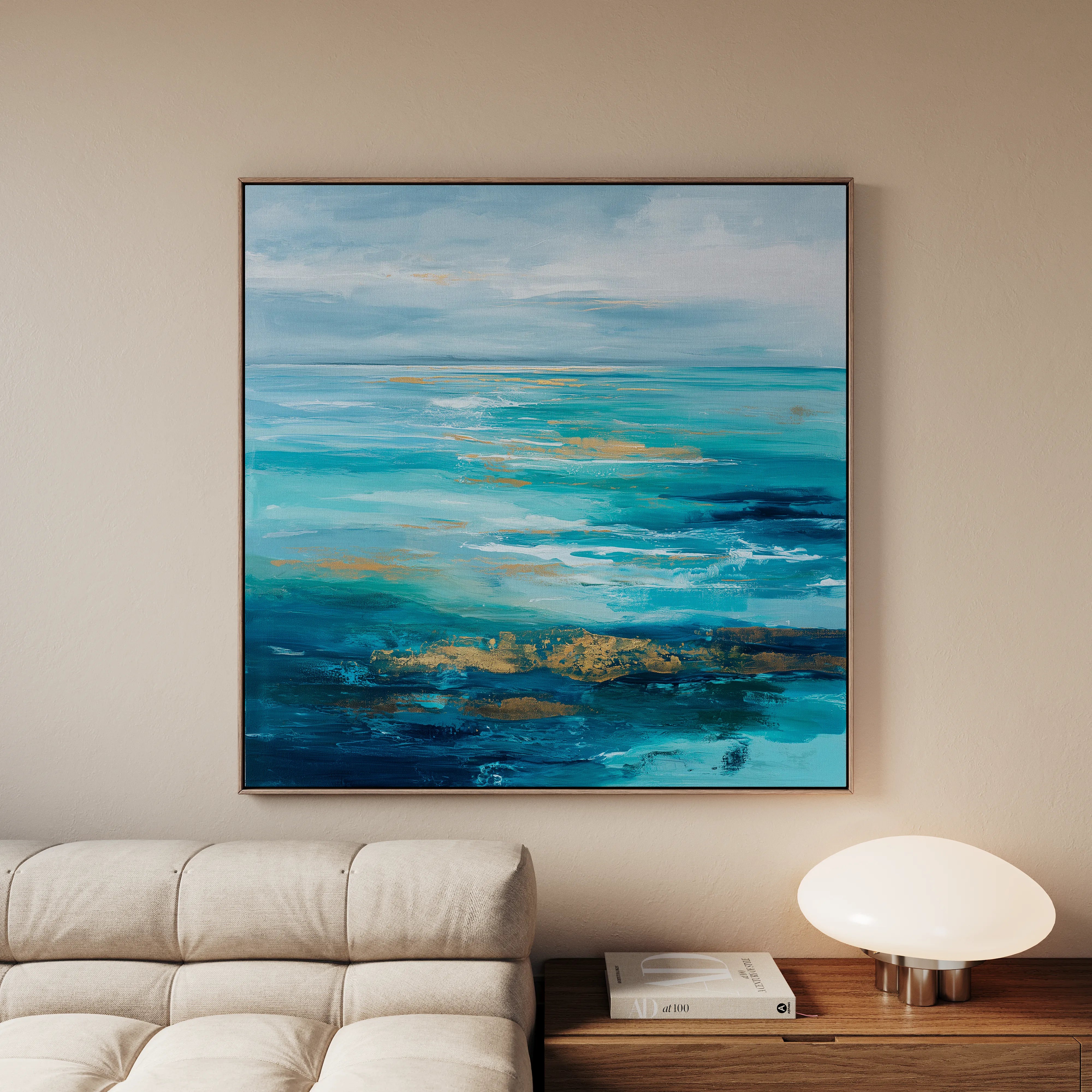 Abstract 919 Canvas Art 60 x 60 cm / Black