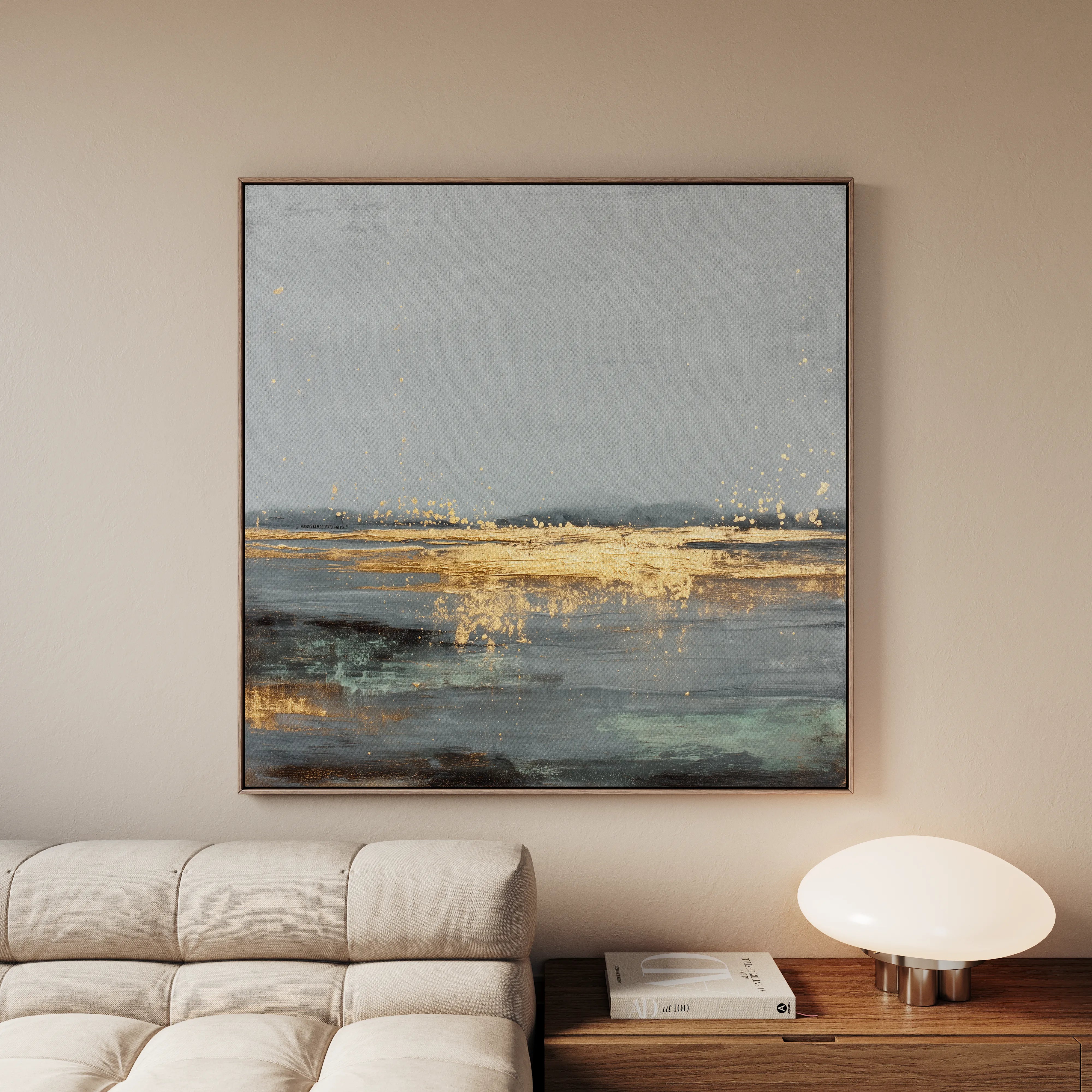 Abstract 921 Canvas Art 60 x 60 cm / Black