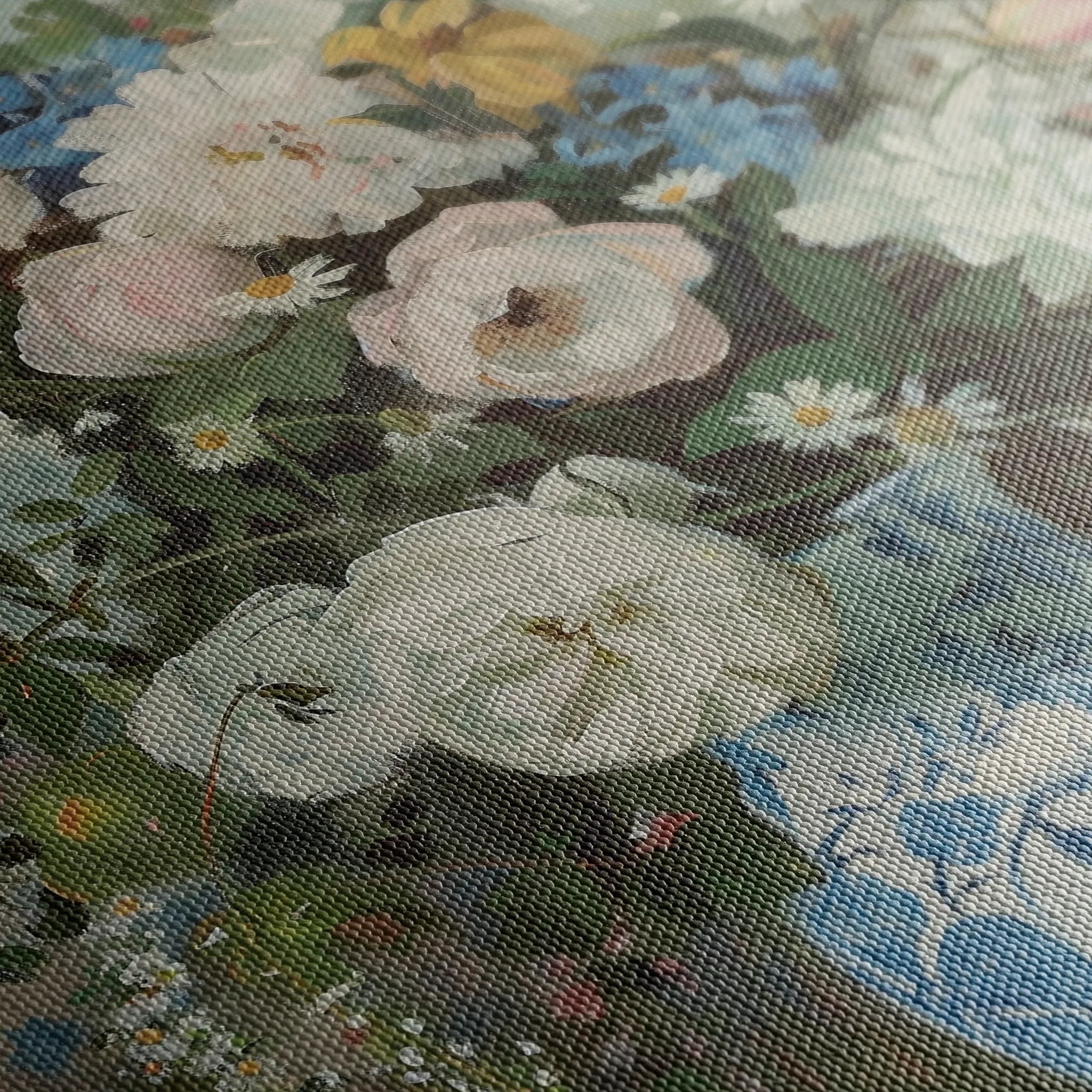 Floral 921 Canvas Art 60 x 40 cm / Black