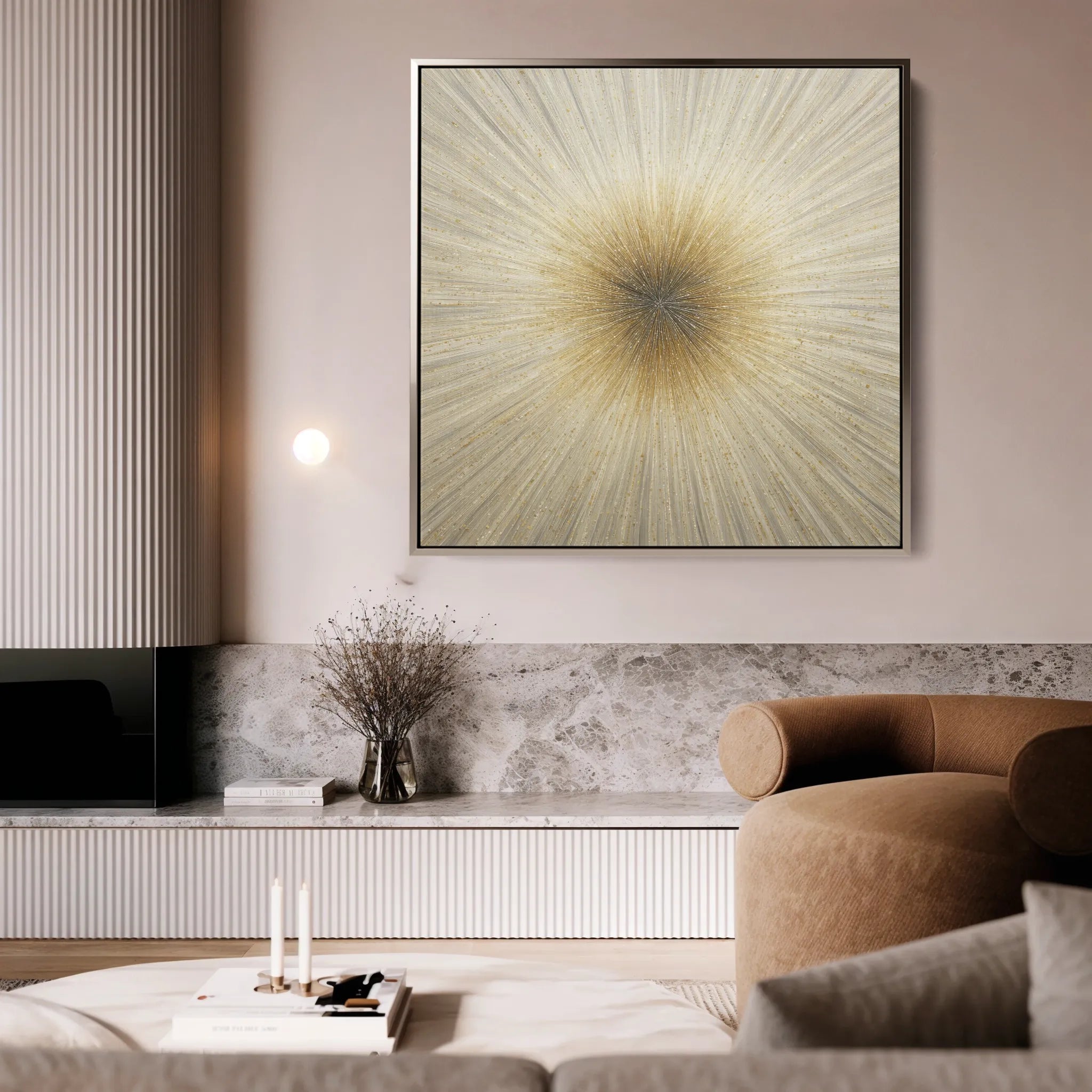Abstract 923 Canvas Art 60 x 60 cm / Black
