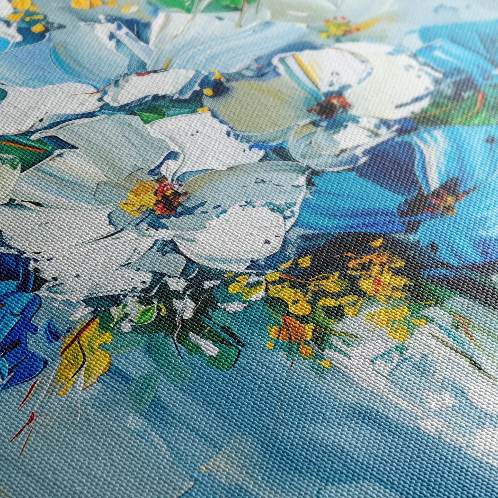 Floral 925 Canvas Art 60 x 40 cm / Black