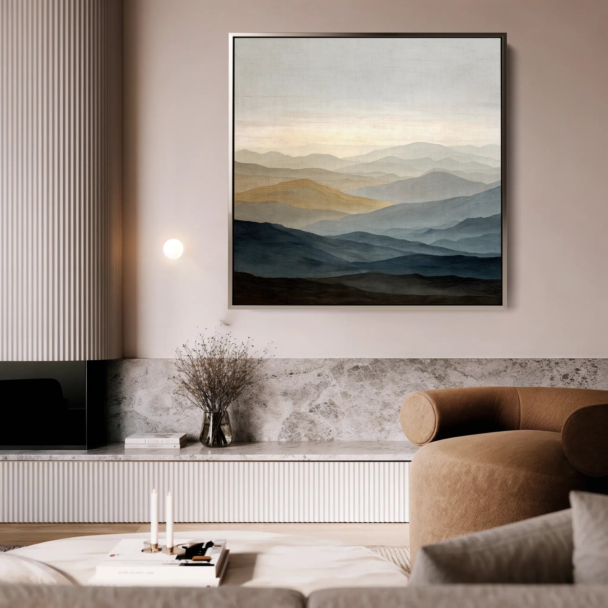 Abstract 926 Canvas Art 60 x 60 cm / Black