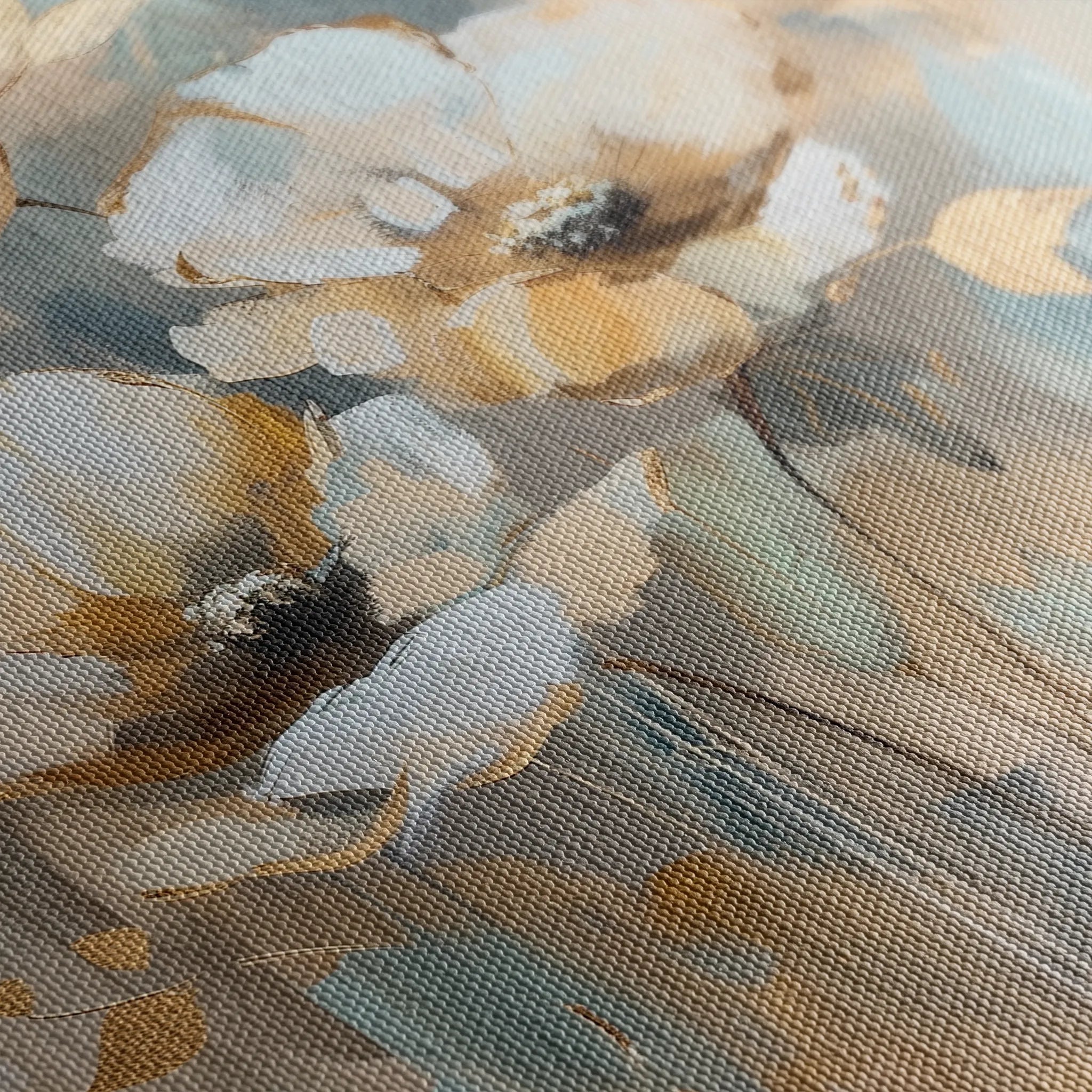 Floral 926 Canvas Art 60 x 40 cm / Black
