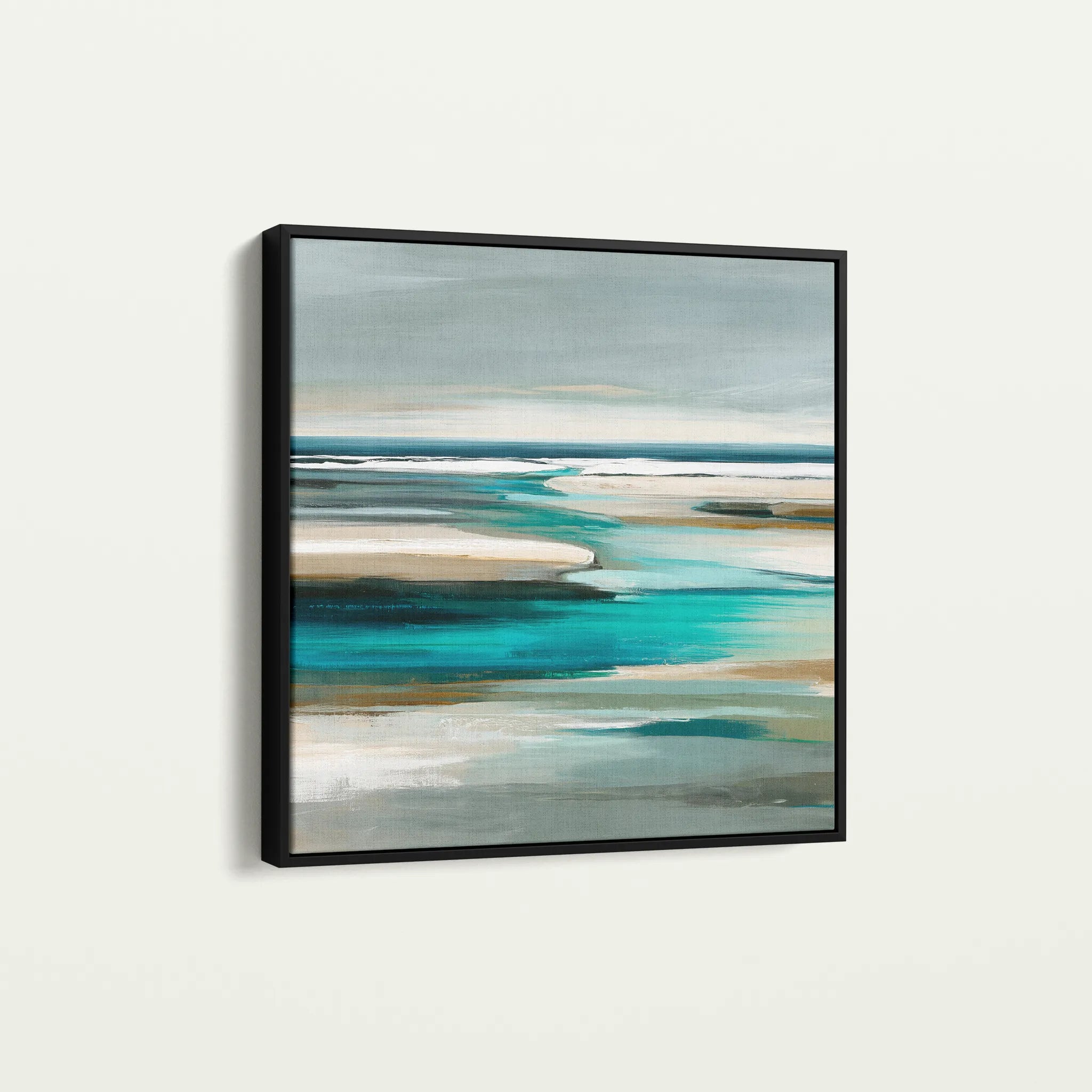 Abstract 930 Canvas Art 60 x 60 cm / Black