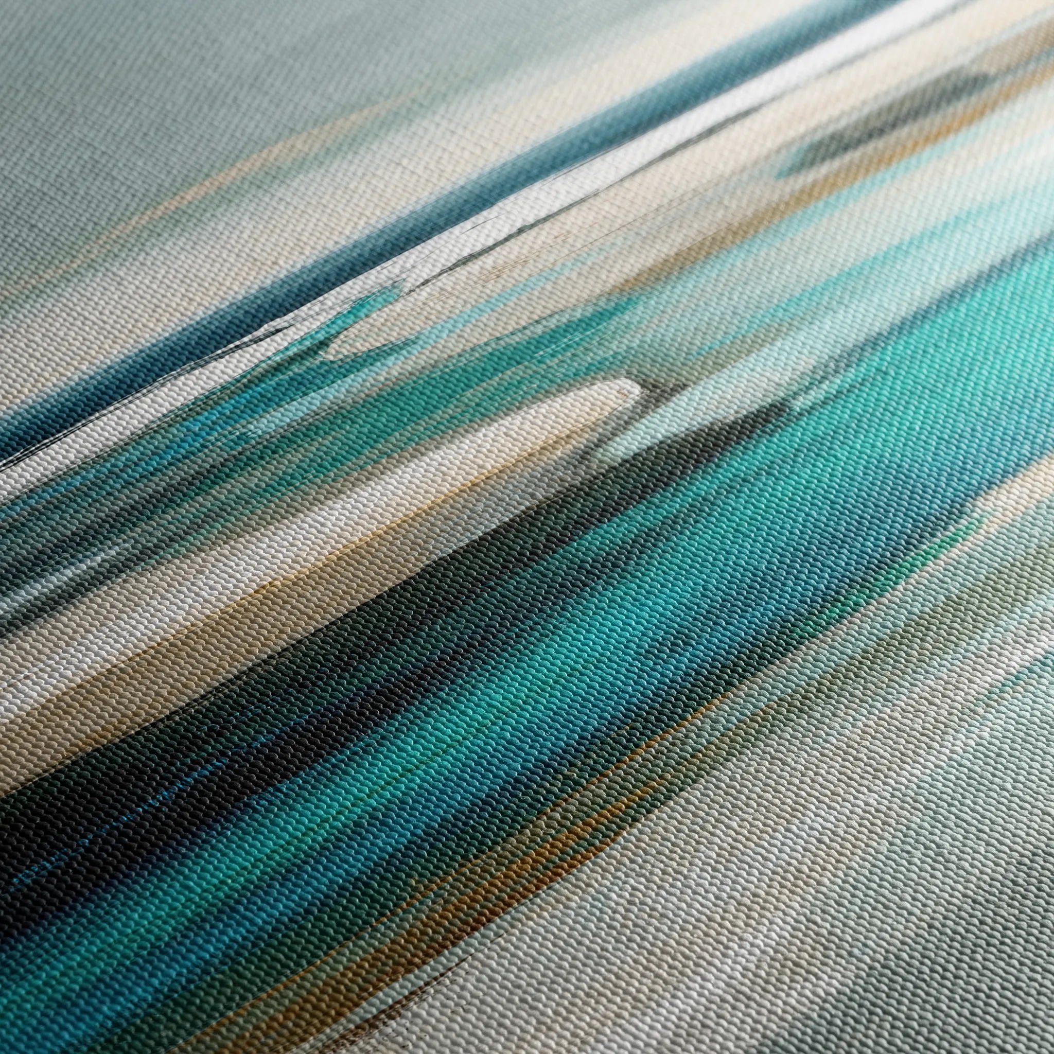 Abstract 930 Canvas Art 60 x 60 cm / Black
