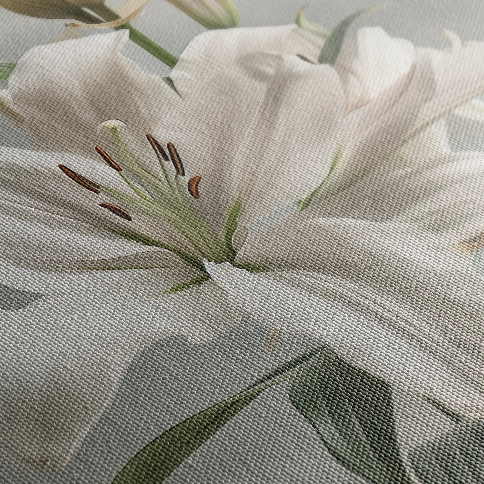 Floral 932 Canvas Art 60 x 40 cm / Black