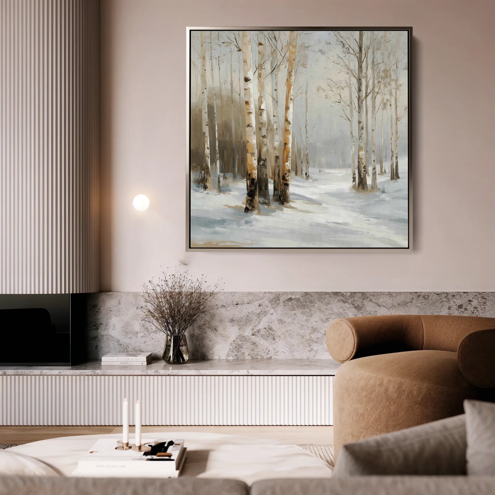Abstract 935 Canvas Art 60 x 60 cm / Black